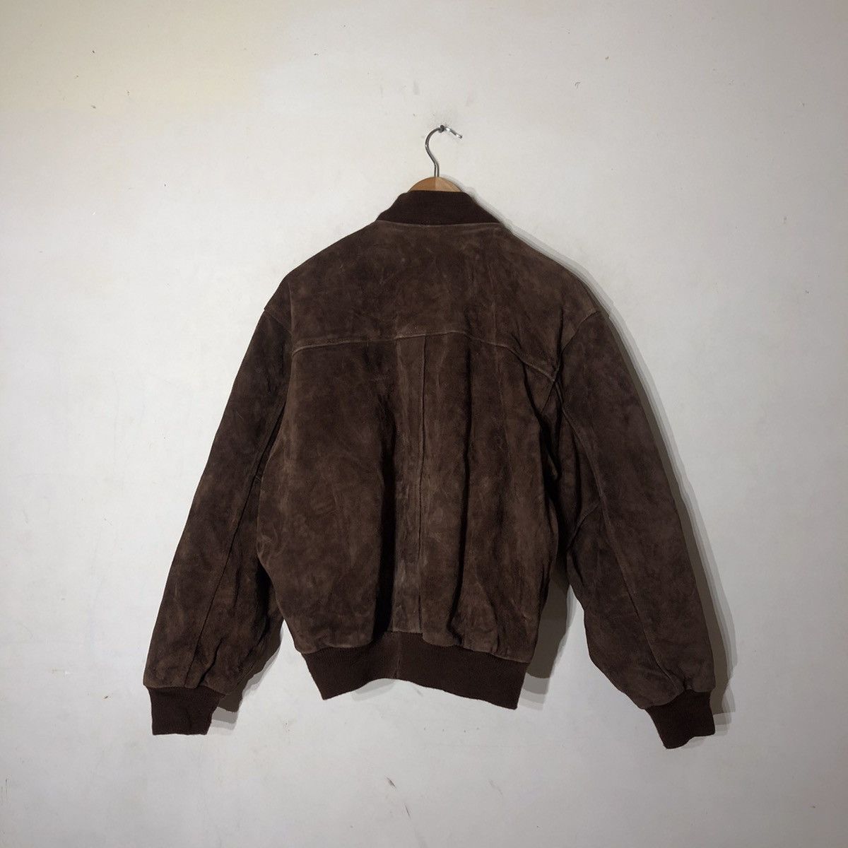 Vintage VINTAGE SUIDE LEATHER JACKET SEASHOP MILITARY DESIGN Size US M / EU 48-50 / 2 - 7 Thumbnail