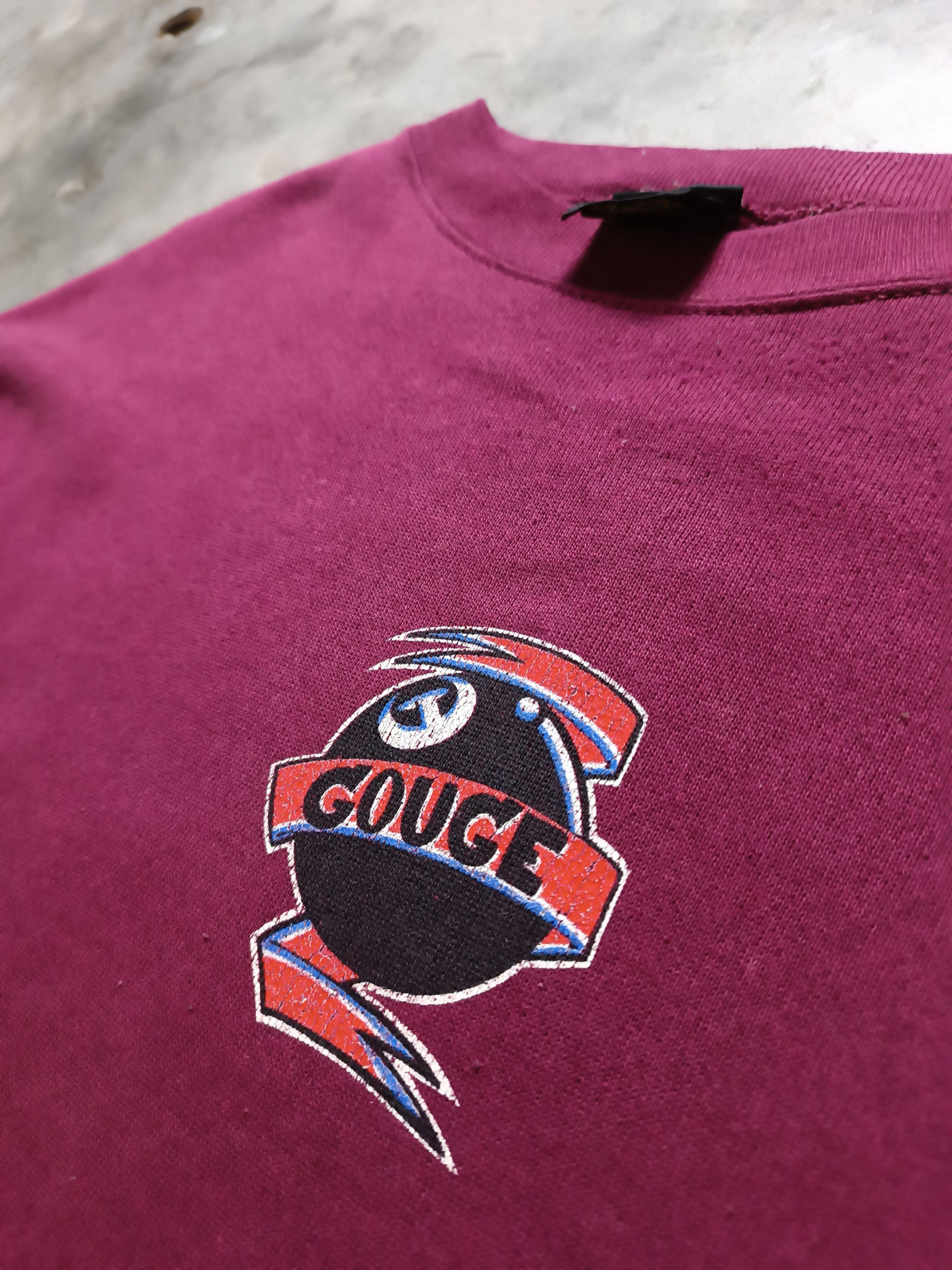 Vintage Vintage 90's Gouge Skateboard Sweatshirt Size US XL / EU 56 / 4 - 4 Thumbnail