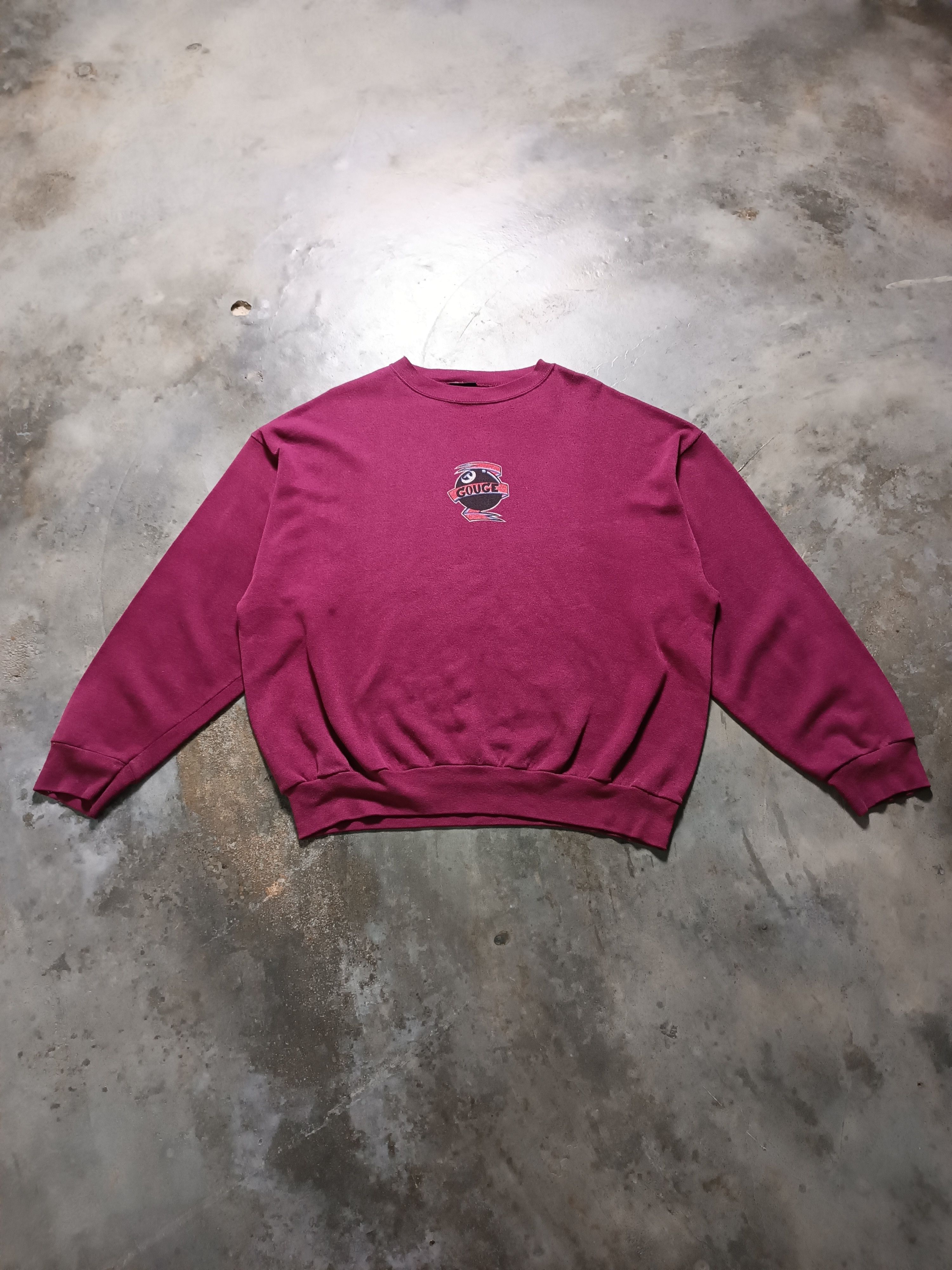 Vintage Vintage 90's Gouge Skateboard Sweatshirt Size US XL / EU 56 / 4 - 7 Thumbnail