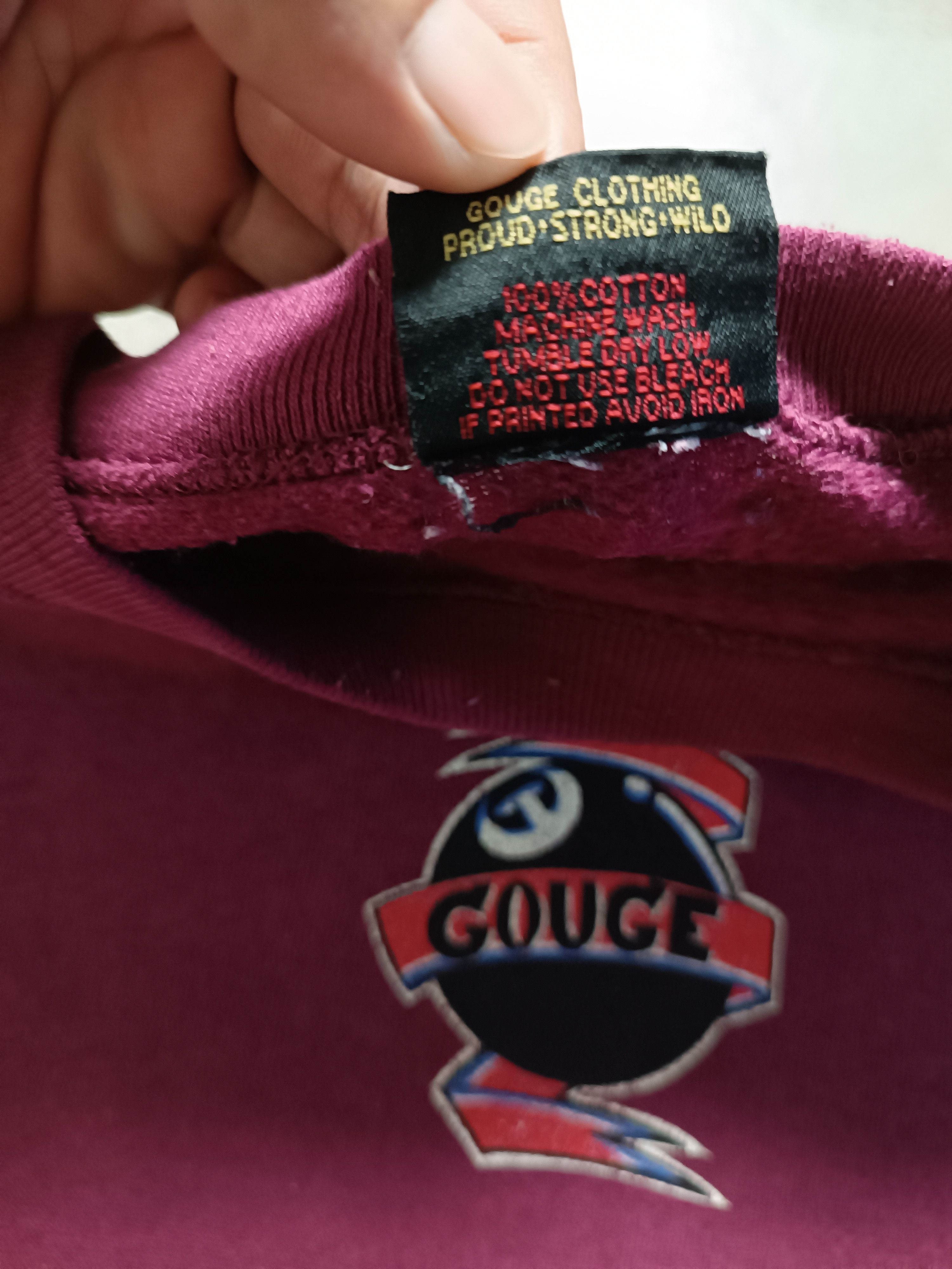 Vintage Vintage 90's Gouge Skateboard Sweatshirt Size US XL / EU 56 / 4 - 6 Thumbnail