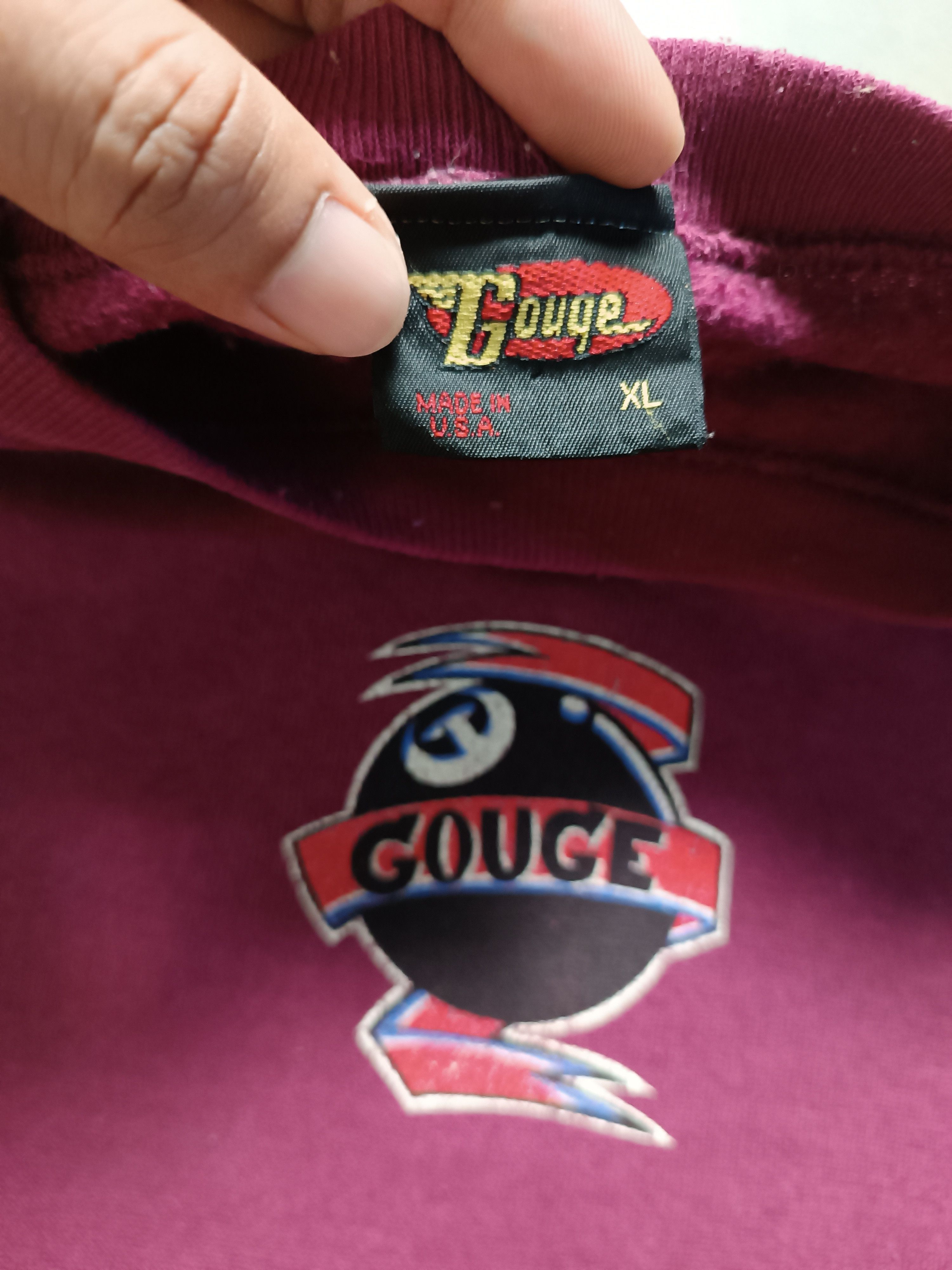 Vintage Vintage 90's Gouge Skateboard Sweatshirt Size US XL / EU 56 / 4 - 5 Thumbnail