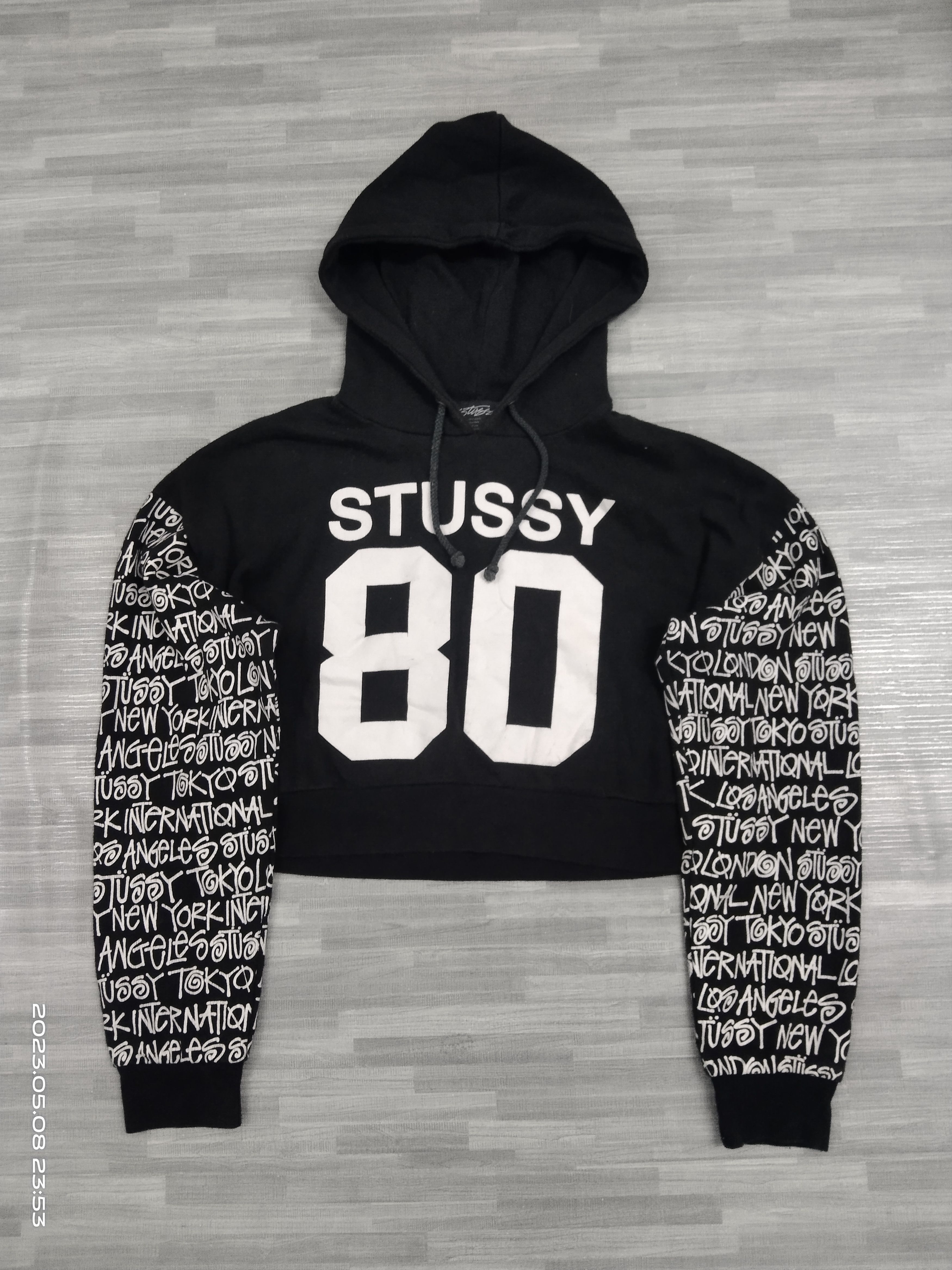 Stussy STUSSY HOODIE CROPPED BIG LOGO Size M / US 6-8 / IT 42-44 - 2 Thumbnail