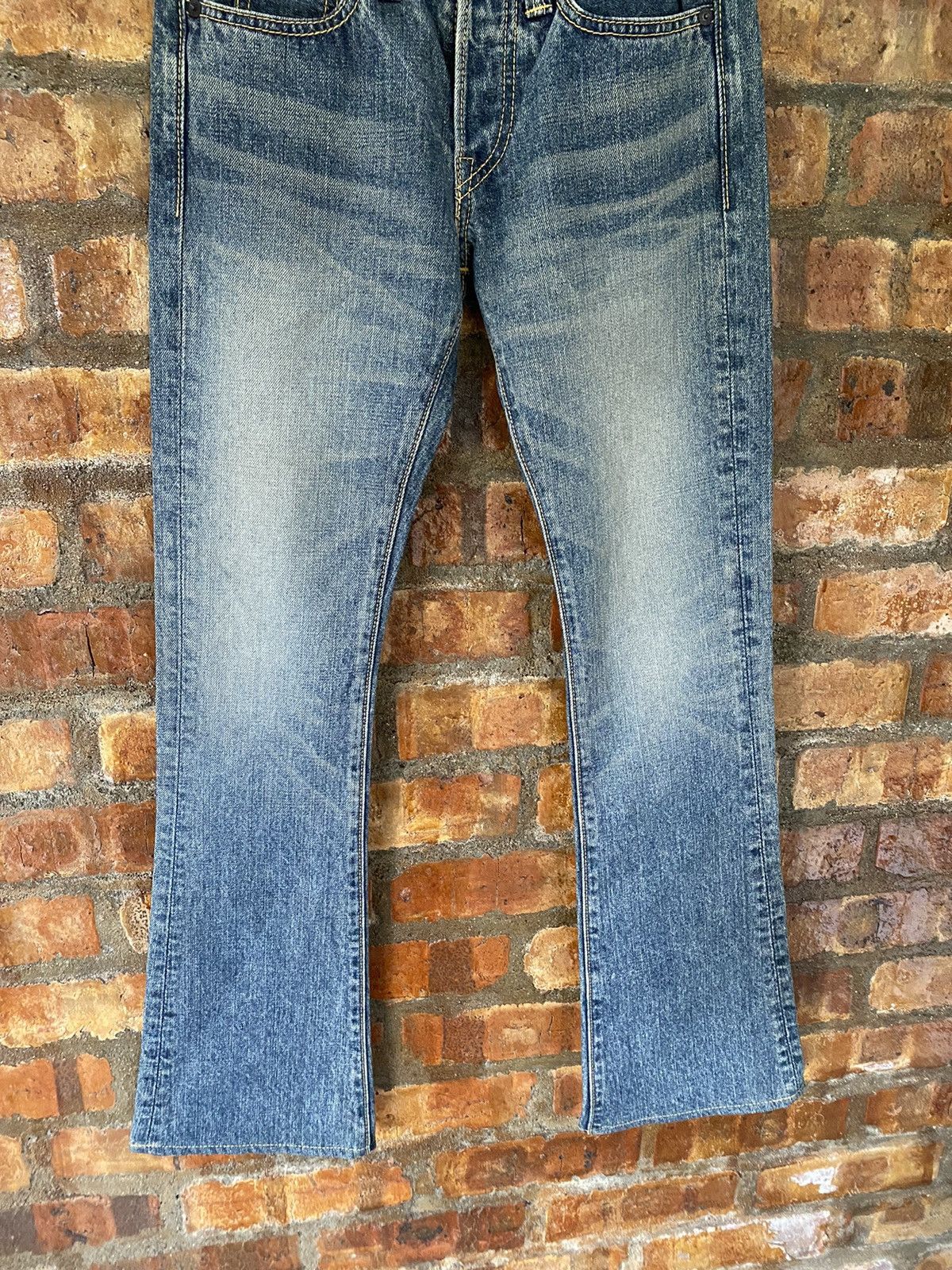 Sugar Cane 90s Full Count Mud wash flare denim Size 27" / US 4 / IT 40 - 4 Thumbnail