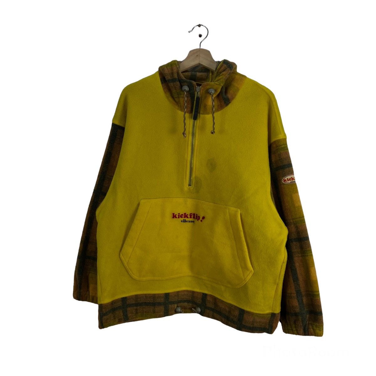 Japanese Brand VINTAGE KICKFLIP ELLESSE SKI FLEECE JACKET TARTAN DESIGN Size US L / EU 52-54 / 3 - 1 Thumbnail