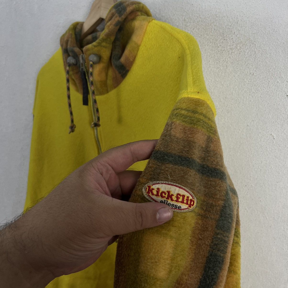 Japanese Brand VINTAGE KICKFLIP ELLESSE SKI FLEECE JACKET TARTAN DESIGN Size US L / EU 52-54 / 3 - 5 Thumbnail
