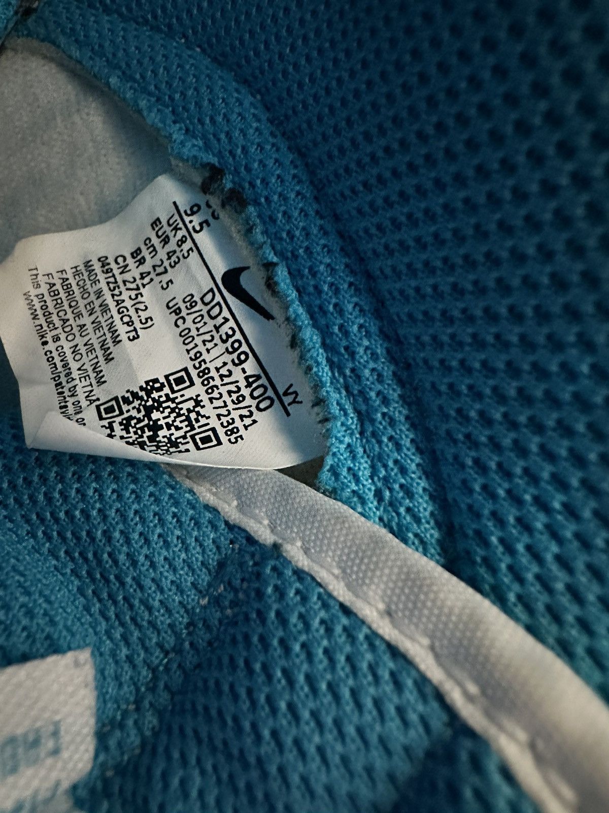 Jordan Brand × Nike Nike Dunk High Laser Blue UNC Size US 9.5 / EU 42-43 - 6 Thumbnail