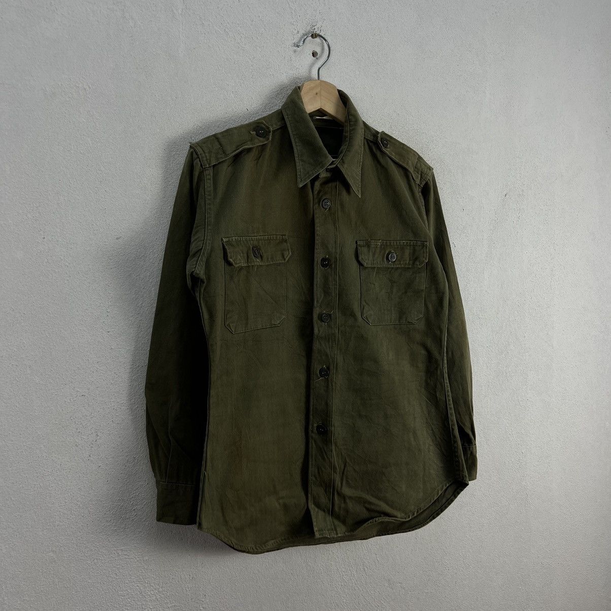 Vintage TRUE VINTAGE WORLD WAR HERRINGBONE JACKET MILITARY WEAR Size US M / EU 48-50 / 2 - 2 Thumbnail