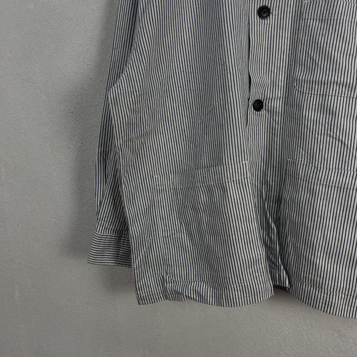 Japanese Brand VINTAGE DOWNINGS JAPAN STRIPED HIKORY CHORE JACKET Size US M / EU 48-50 / 2 - 4 Thumbnail