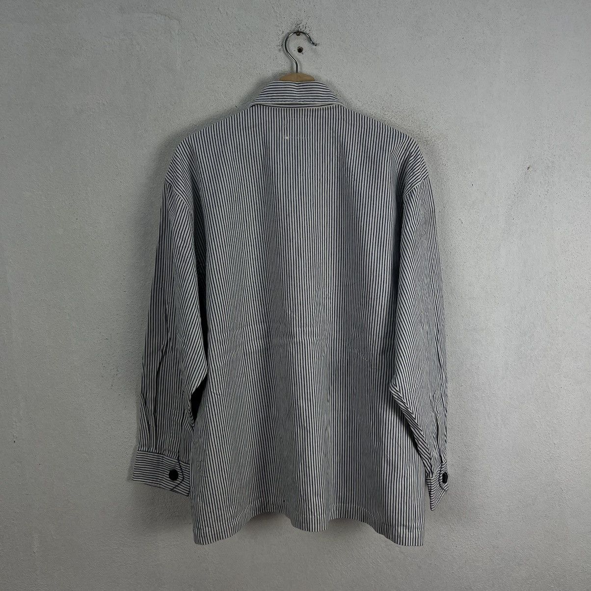 Japanese Brand VINTAGE DOWNINGS JAPAN STRIPED HIKORY CHORE JACKET Size US M / EU 48-50 / 2 - 7 Thumbnail