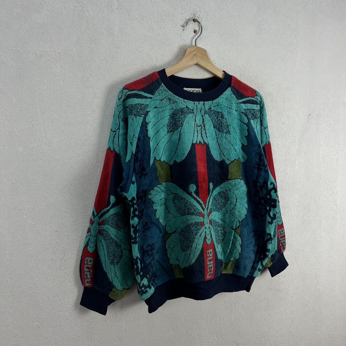 Japanese Brand VINTAGE NANA JAPAN SWEATSHIRT BUTTERFLY BIG LOGO Size US M / EU 48-50 / 2 - 2 Thumbnail