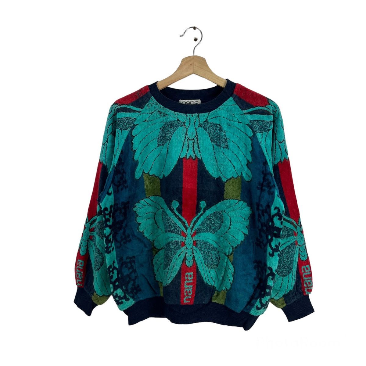 Japanese Brand VINTAGE NANA JAPAN SWEATSHIRT BUTTERFLY BIG LOGO Size US M / EU 48-50 / 2 - 1 Thumbnail