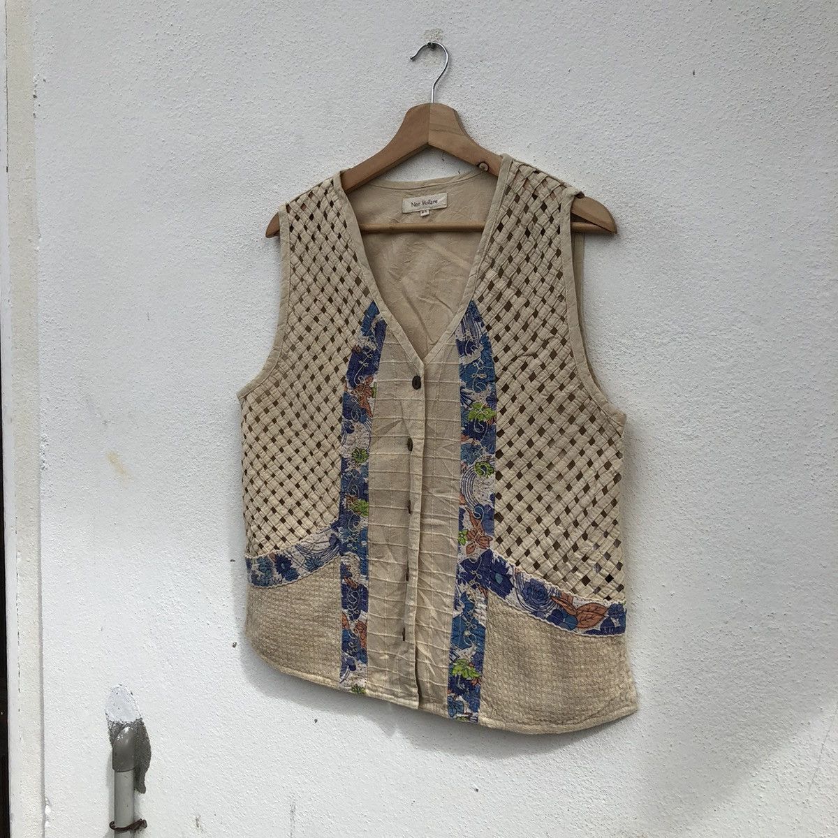 Japanese Brand VINTAGE NON MOLLARE VEST INSPIRED BY KAPITAL JAPAN Size US M / EU 48-50 / 2 - 2 Thumbnail