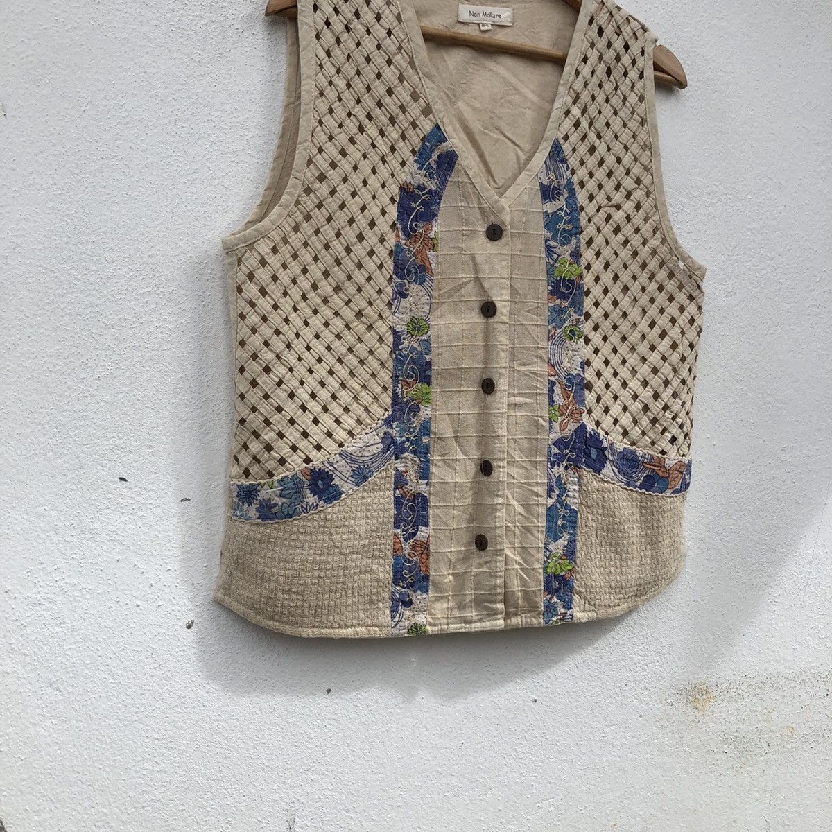 Japanese Brand VINTAGE NON MOLLARE VEST INSPIRED BY KAPITAL JAPAN Size US M / EU 48-50 / 2 - 4 Thumbnail