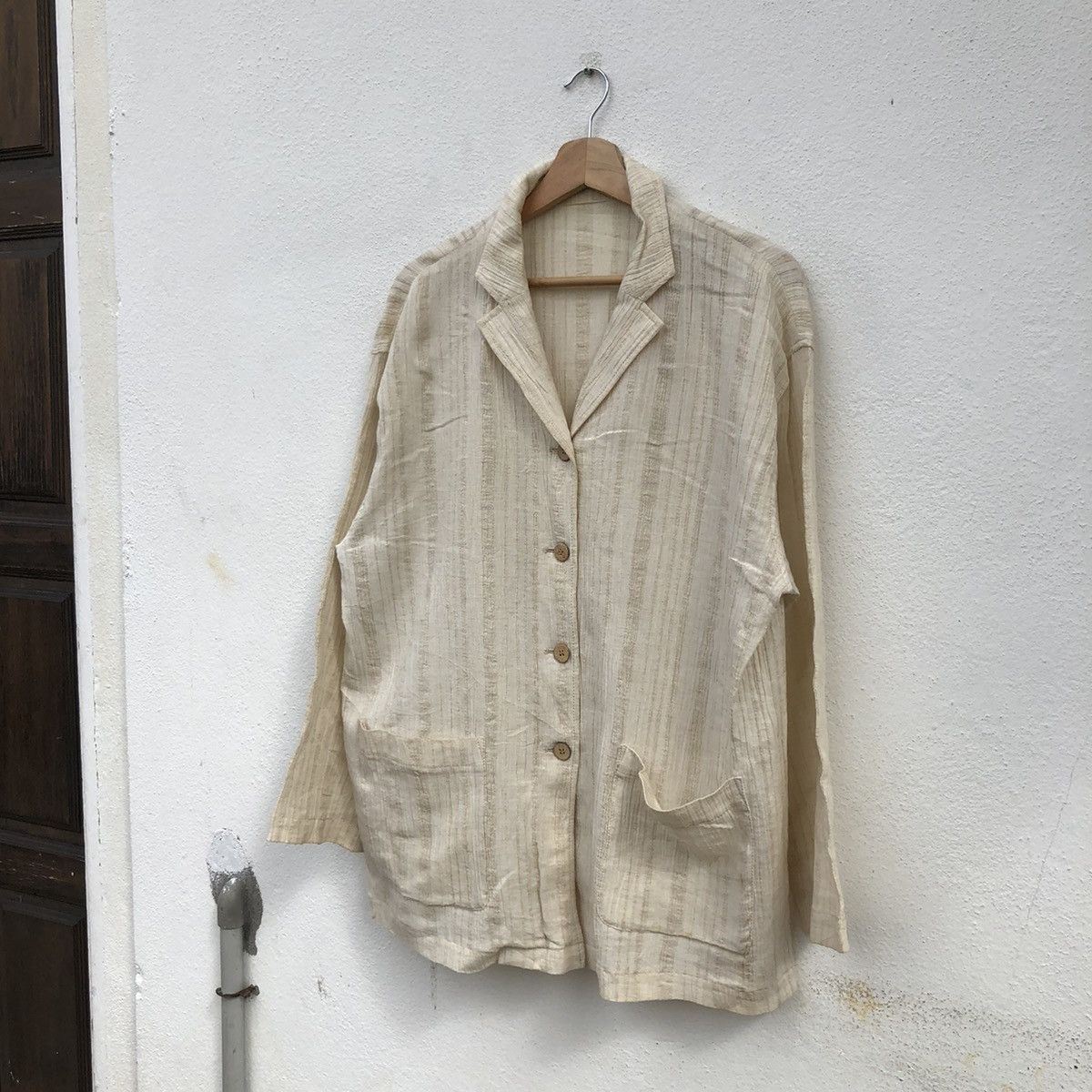 Japanese Brand VINTAGE PLEATED DESIGN PINA KUUS INSPIRED BY ISSEY MIYAKE Size US M / EU 48-50 / 2 - 2 Thumbnail