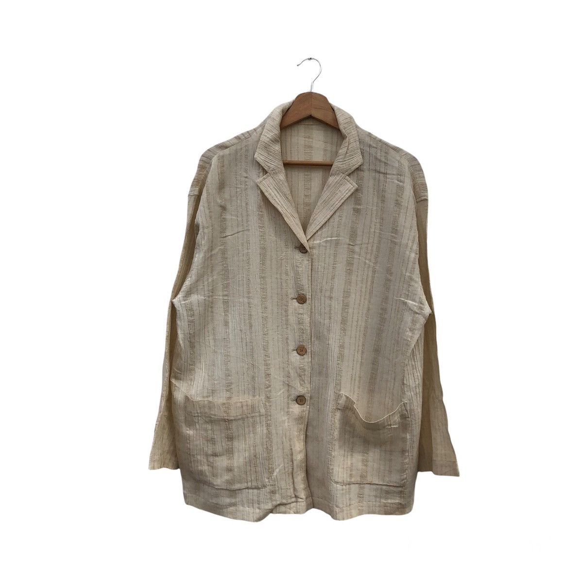 Japanese Brand VINTAGE PLEATED DESIGN PINA KUUS INSPIRED BY ISSEY MIYAKE Size US M / EU 48-50 / 2 - 1 Thumbnail