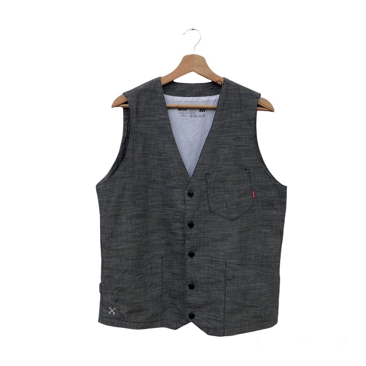 Japanese Brand VINTAGE BLUCO WORK GARMENT VEST WORKING CLASS EYE Size US M / EU 48-50 / 2 - 1 Thumbnail