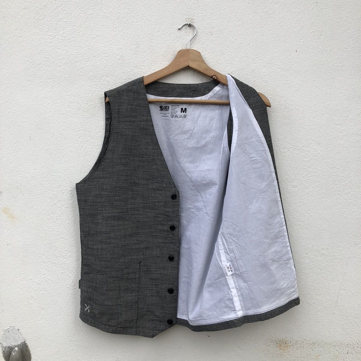 Japanese Brand VINTAGE BLUCO WORK GARMENT VEST WORKING CLASS EYE Size US M / EU 48-50 / 2 - 10 Thumbnail