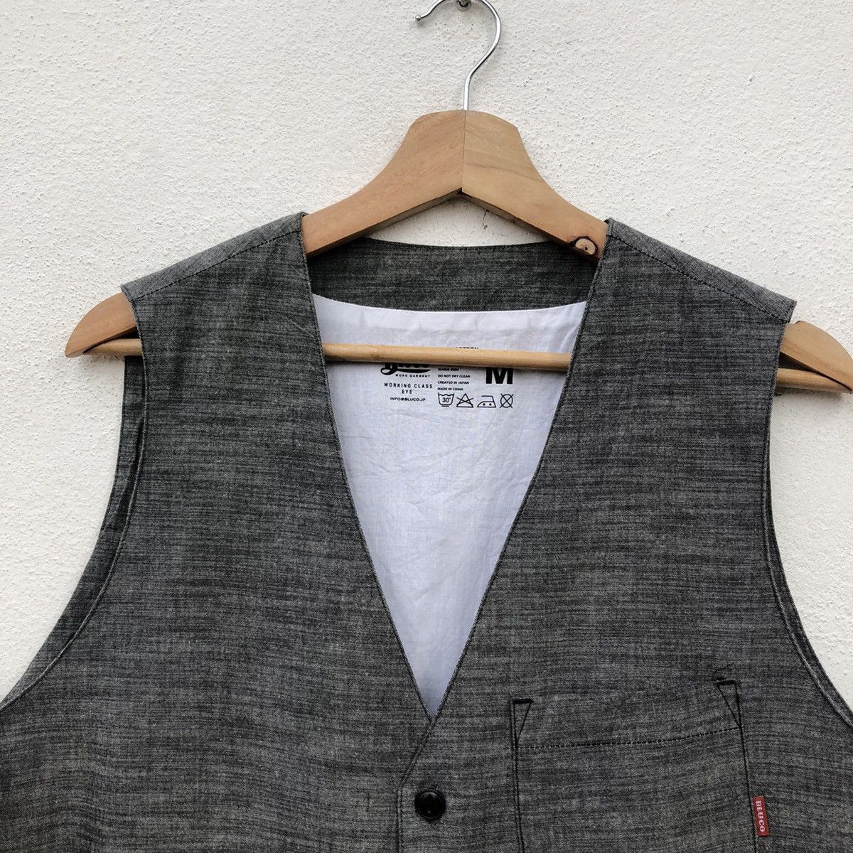 Japanese Brand VINTAGE BLUCO WORK GARMENT VEST WORKING CLASS EYE Size US M / EU 48-50 / 2 - 6 Thumbnail