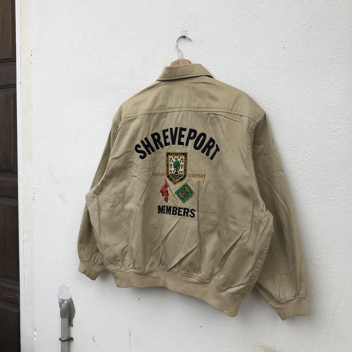 Japanese Brand BOMBER JACKET BIG LOGO SHREVEPORT MEMBERS D GRACE COMPANY Size US M / EU 48-50 / 2 - 6 Thumbnail