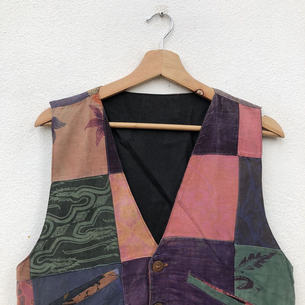 Japanese Brand VINTAGE PATCHWORK VEST BLUE BAMBOO NEW YORK- TOKYO Size US M / EU 48-50 / 2 - 3 Thumbnail