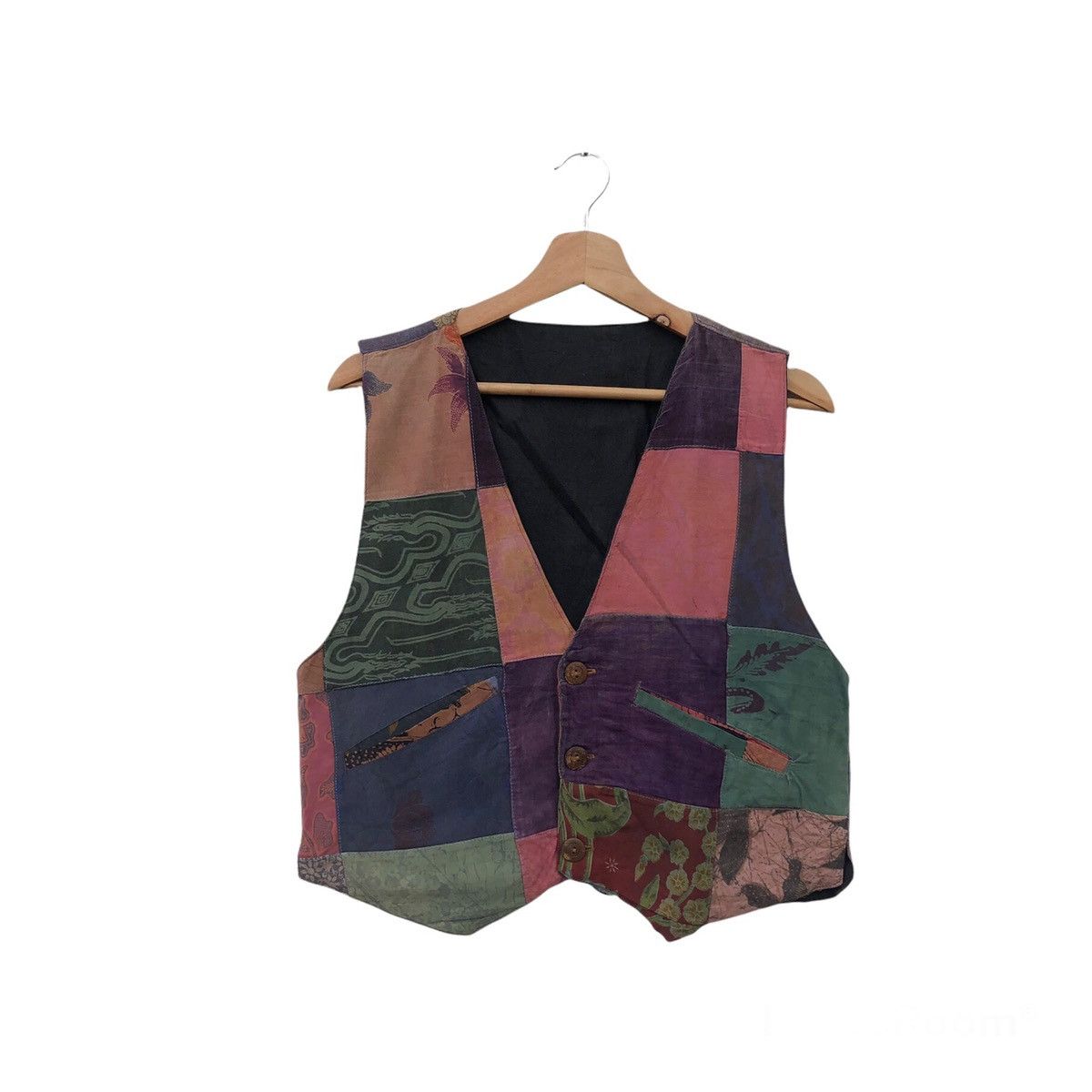 Japanese Brand VINTAGE PATCHWORK VEST BLUE BAMBOO NEW YORK- TOKYO Size US M / EU 48-50 / 2 - 1 Thumbnail