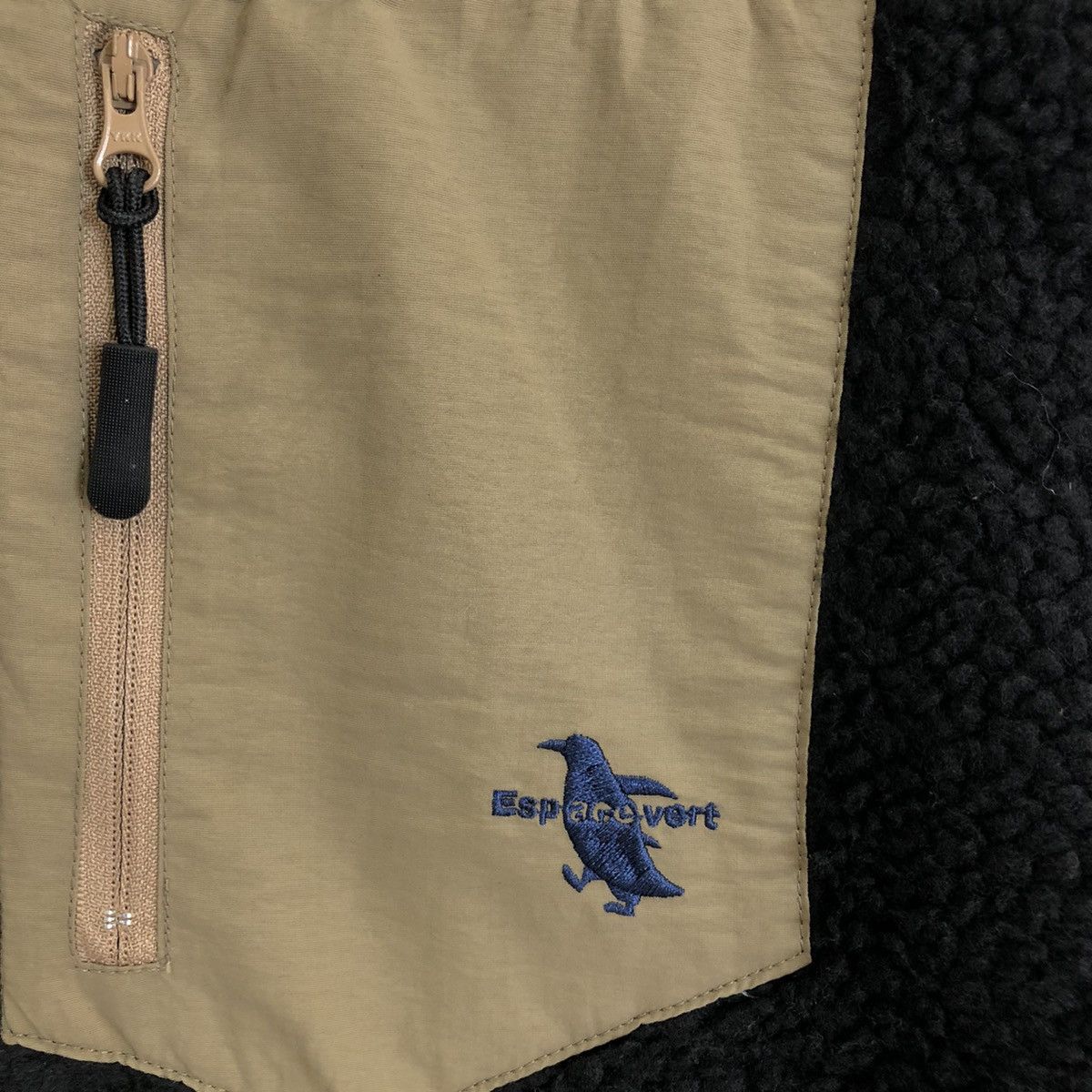 Japanese Brand VINTAGE FLEECE SHERPA JACKET BIG SIZE ESCAPE VERT Size US XXL / EU 58 / 5 - 6 Thumbnail