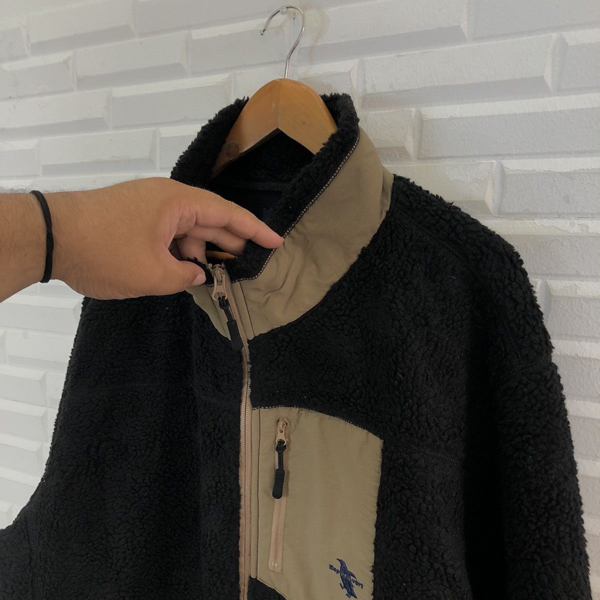 Japanese Brand VINTAGE FLEECE SHERPA JACKET BIG SIZE ESCAPE VERT Size US XXL / EU 58 / 5 - 7 Thumbnail