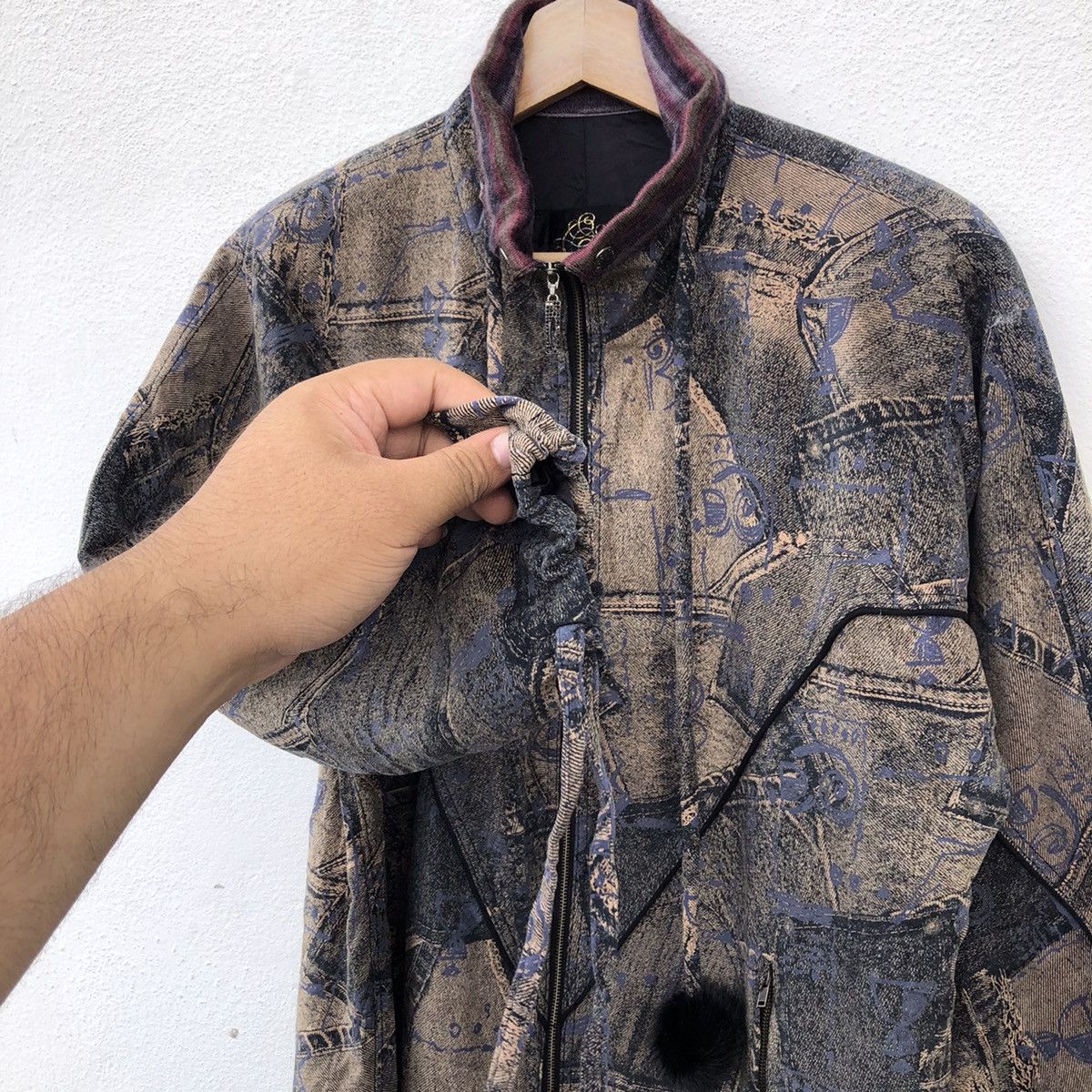 Japanese Brand VINTAGE JAPANESE BRAND RARE DESIGN LONG JACKET Size US L / EU 52-54 / 3 - 5 Thumbnail