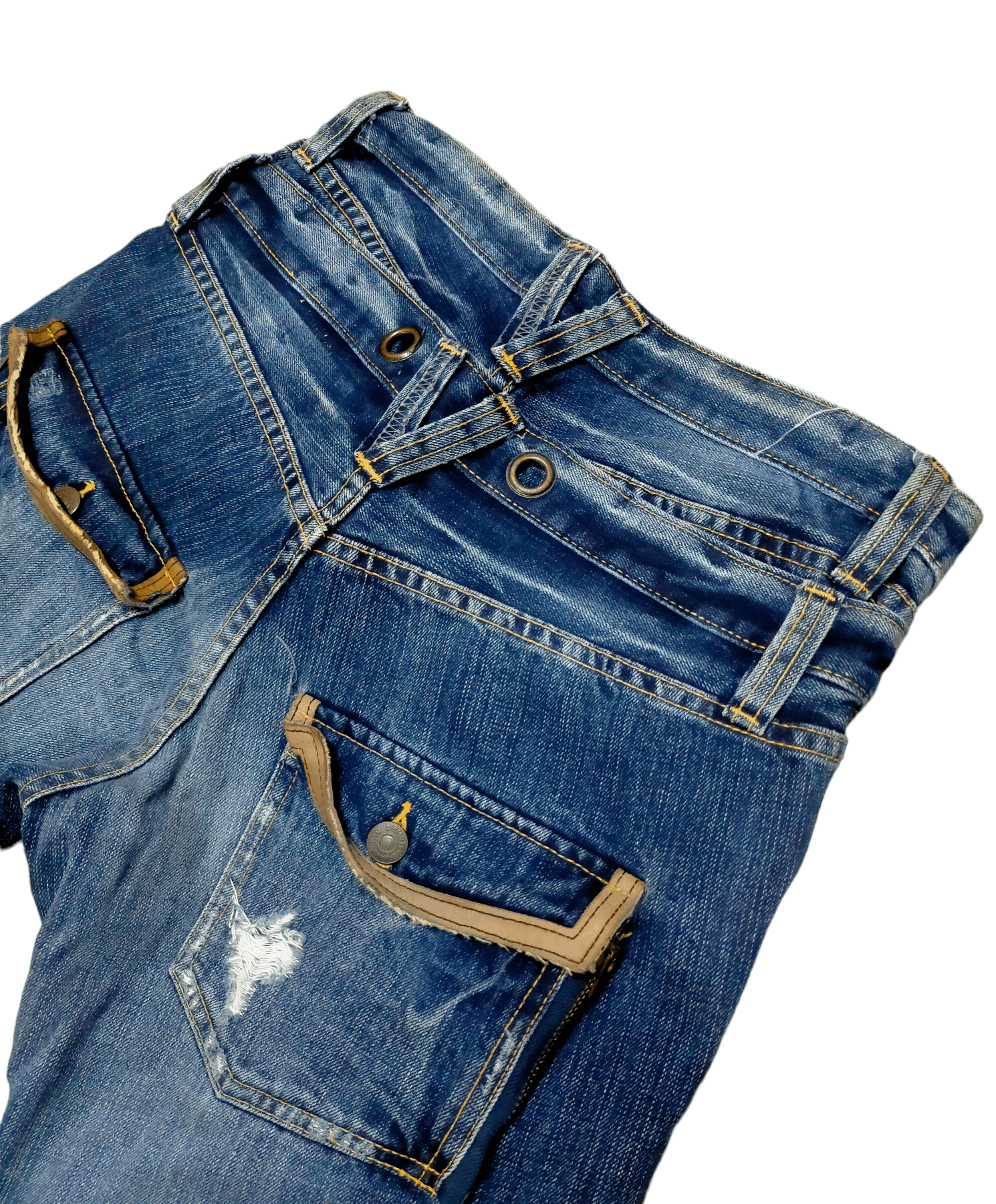 PPFM PPFM Double Waist Curve Jeans Size US 31 - 12 Thumbnail