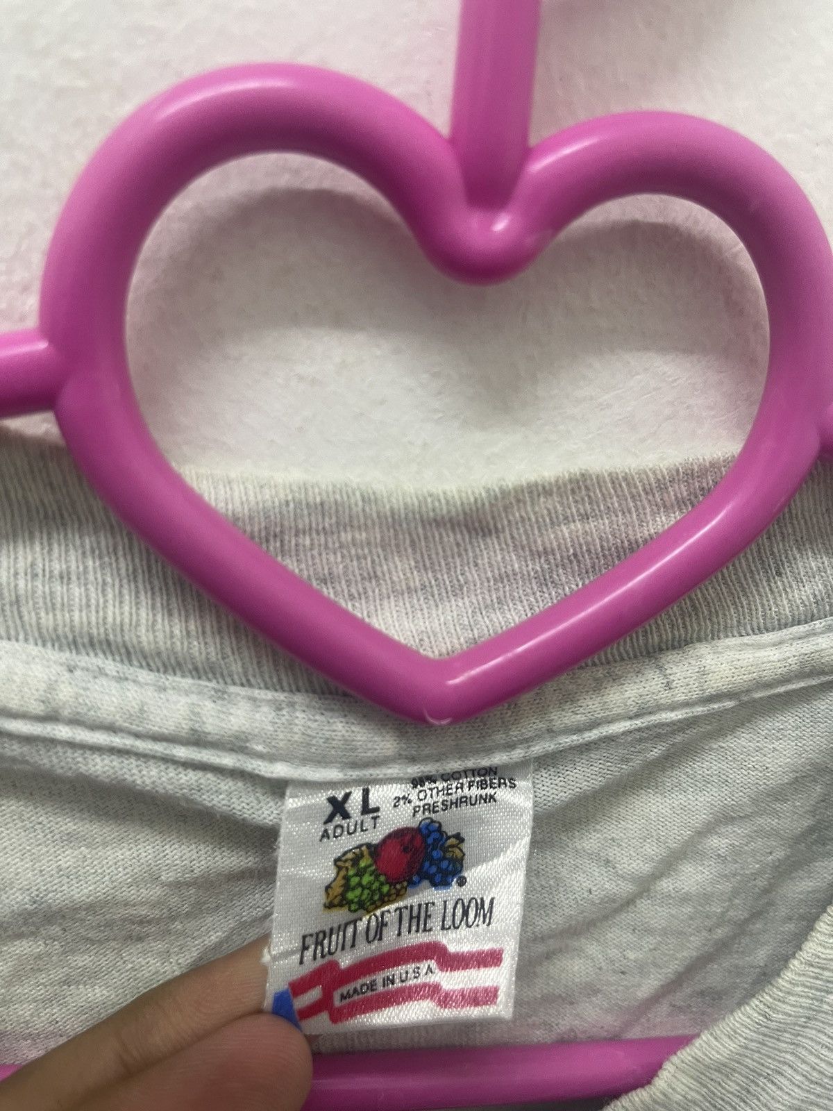 Fruit Of The Loom Rare 90s Vintage Entire NAMES Project AIDS Memorial Quilt Size US XL / EU 56 / 4 - 4 Thumbnail
