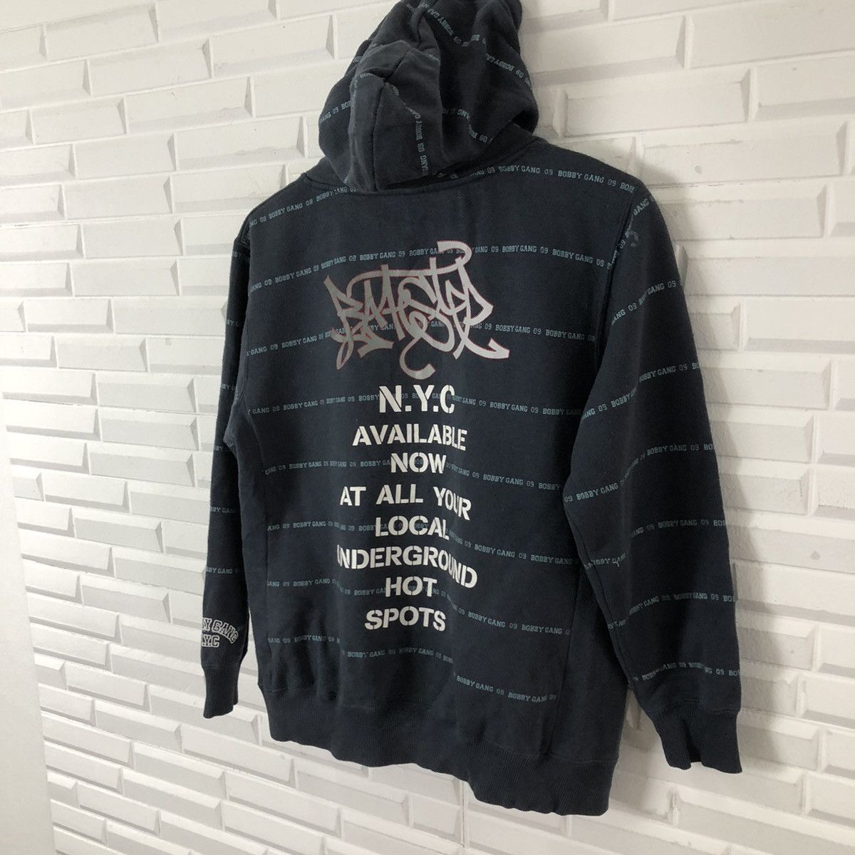 Japanese Brand BOBBY GANGS HOODIE SWEATER BIG LOGO SKATEBOARD STYLE Size US S / EU 44-46 / 1 - 8 Thumbnail