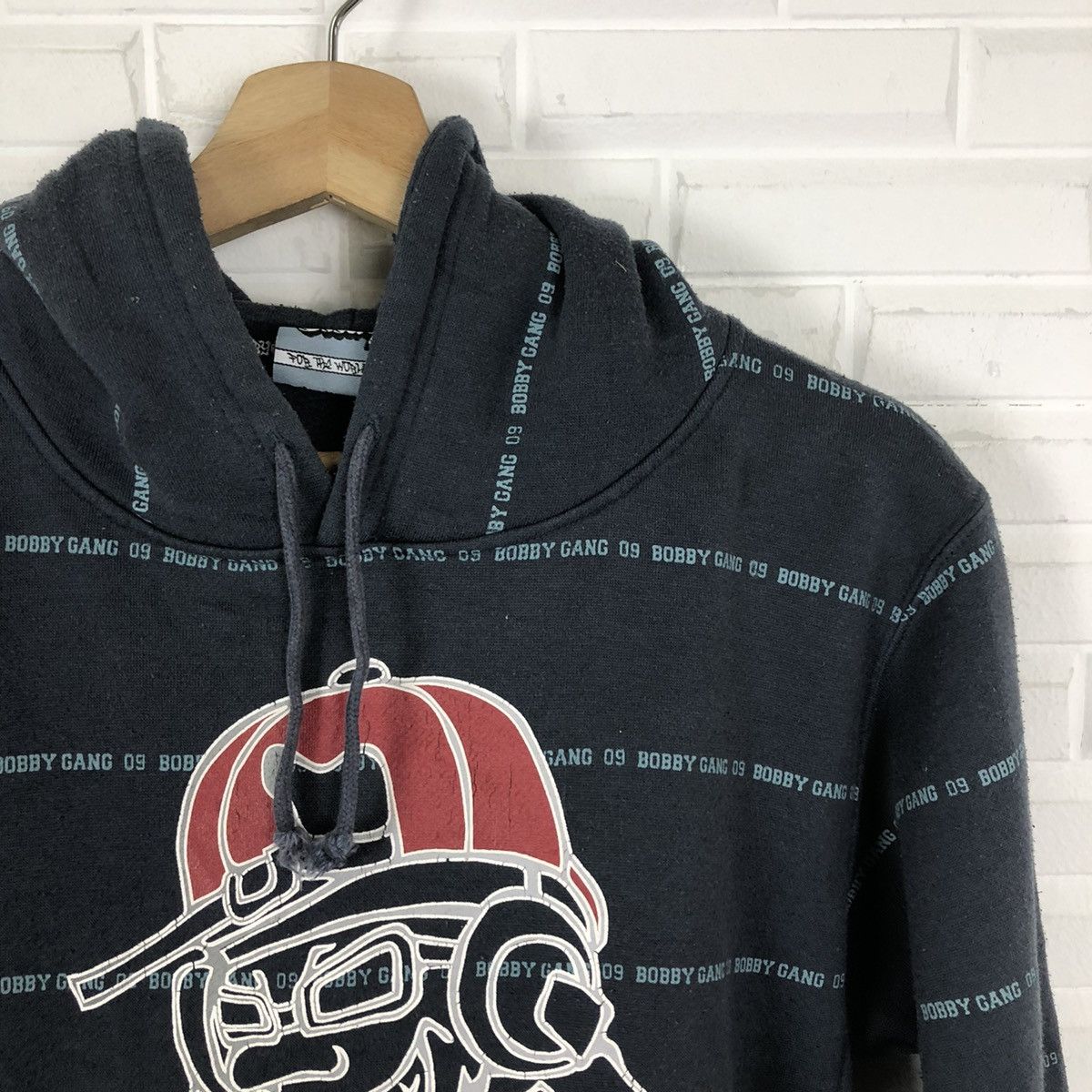 Japanese Brand BOBBY GANGS HOODIE SWEATER BIG LOGO SKATEBOARD STYLE Size US S / EU 44-46 / 1 - 6 Thumbnail