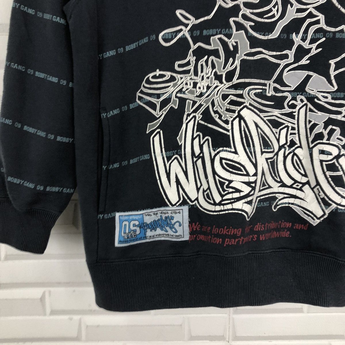 Japanese Brand BOBBY GANGS HOODIE SWEATER BIG LOGO SKATEBOARD STYLE Size US S / EU 44-46 / 1 - 3 Thumbnail