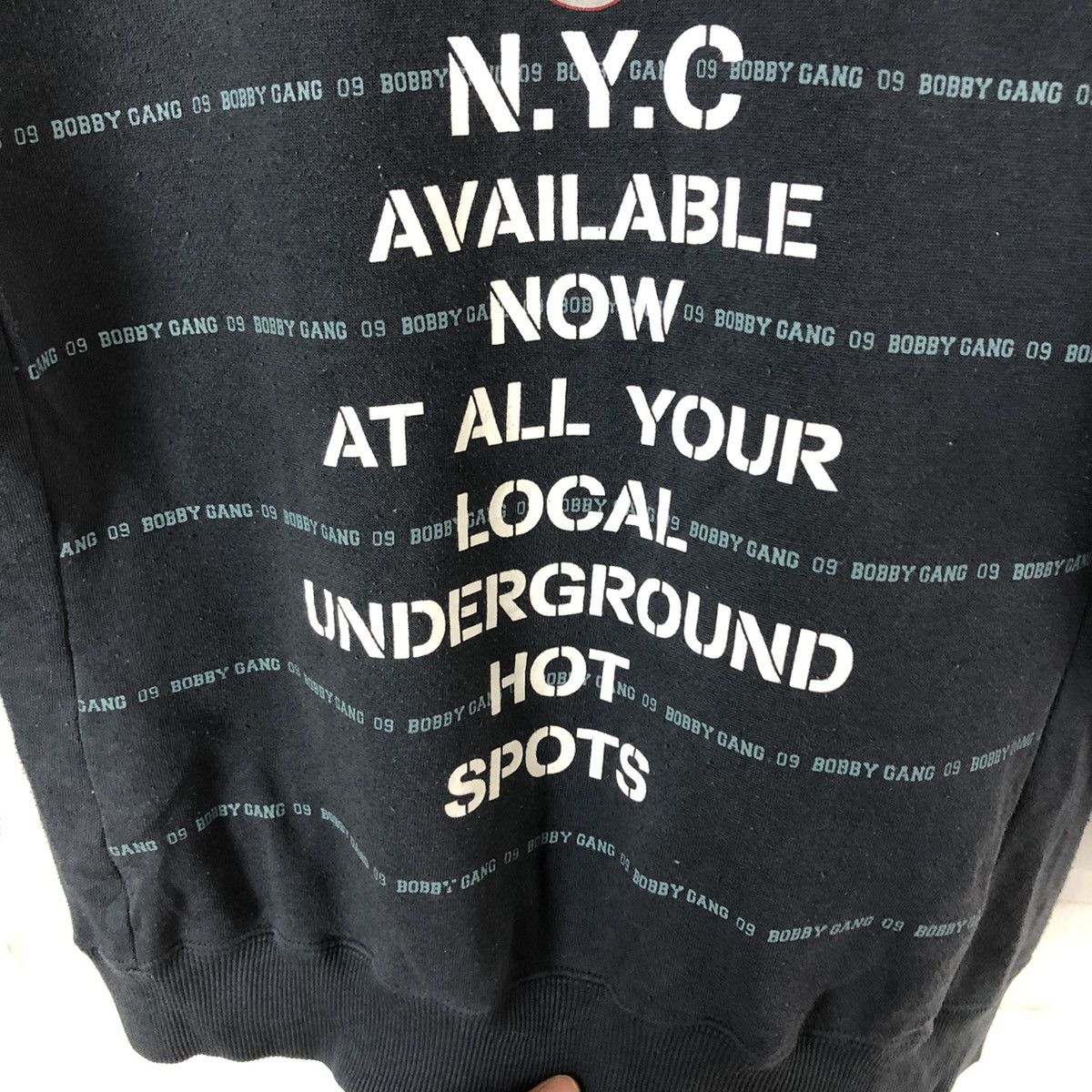 Japanese Brand BOBBY GANGS HOODIE SWEATER BIG LOGO SKATEBOARD STYLE Size US S / EU 44-46 / 1 - 9 Thumbnail