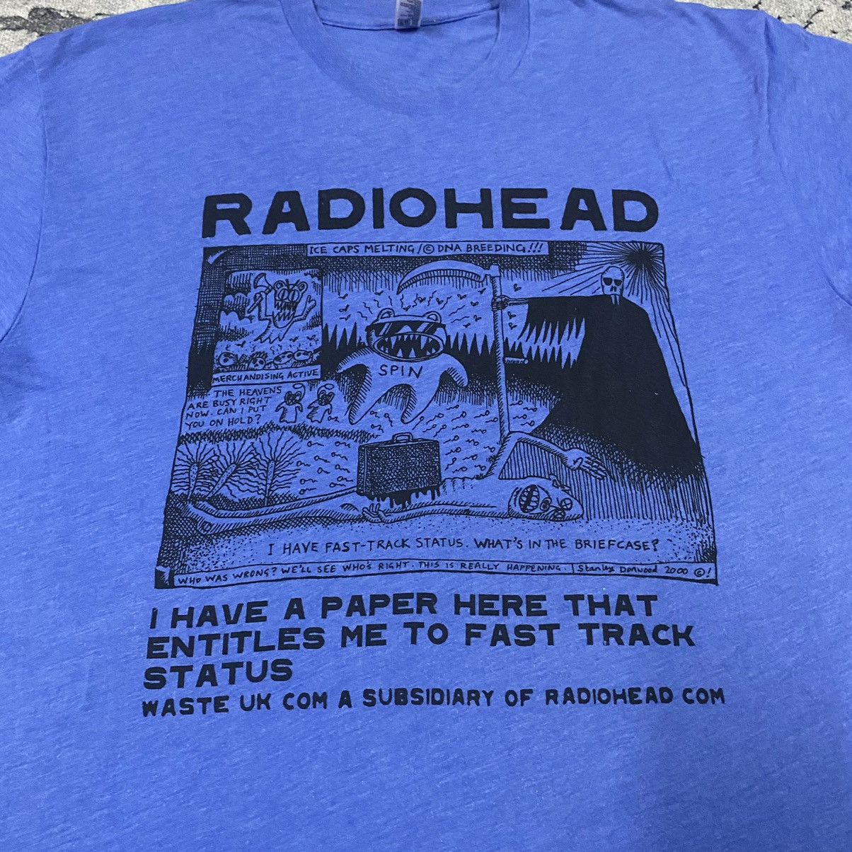 Band Tees × Vintage Vintage RadioHead Stanley Donwood Band Tees Size US M / EU 48-50 / 2 - 2 Thumbnail