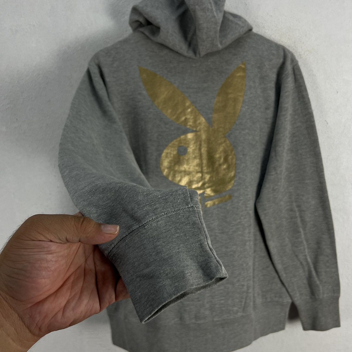 Japanese Brand VINTAGE PLAYBOY HOODIE BIG LOGO Size US L / EU 52-54 / 3 - 9 Thumbnail