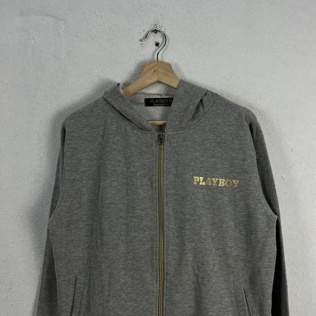 Japanese Brand VINTAGE PLAYBOY HOODIE BIG LOGO Size US L / EU 52-54 / 3 - 3 Thumbnail