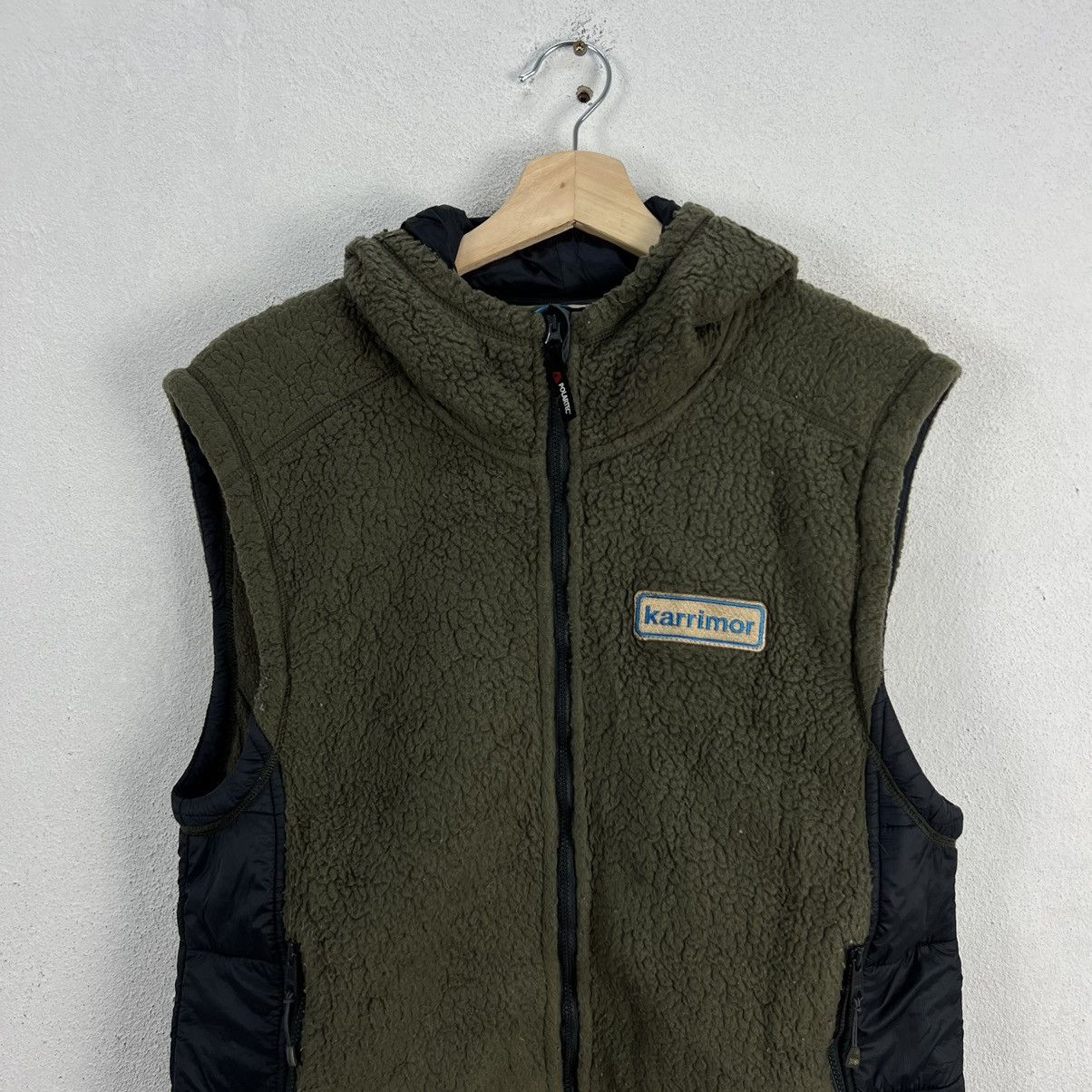 Japanese Brand MILITARY ARMY DESIGN VEST FLEECE KARRIMOR Size US XL / EU 56 / 4 - 3 Thumbnail