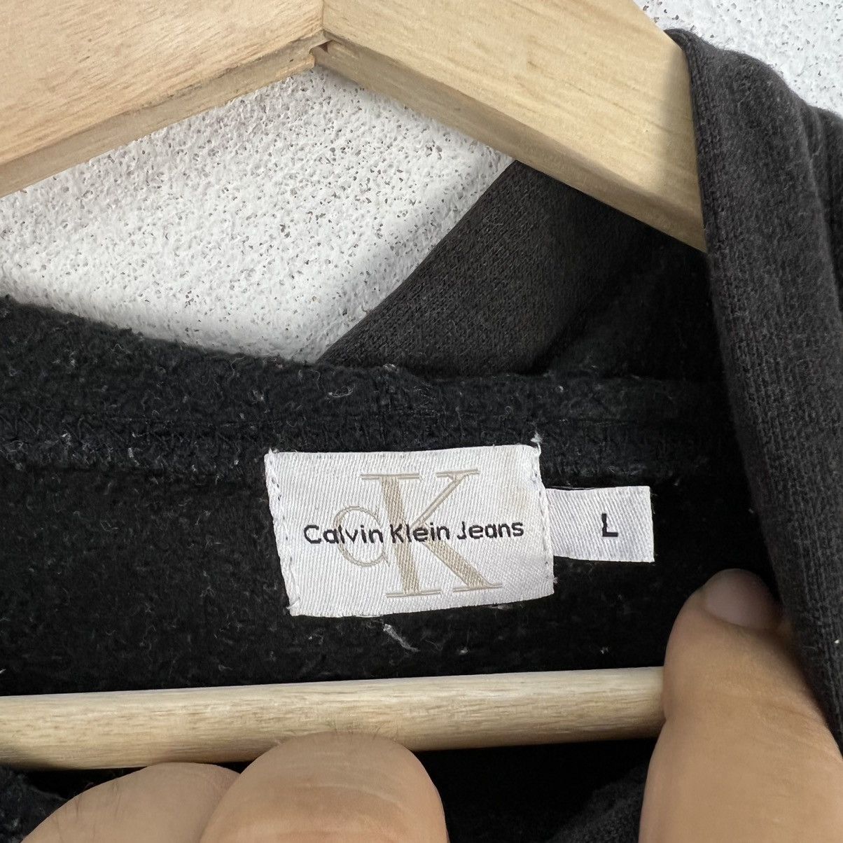Japanese Brand CK CALVIN KLEIN JEANS HOODIE BIG LOGO Size US L / EU 52-54 / 3 - 9 Thumbnail