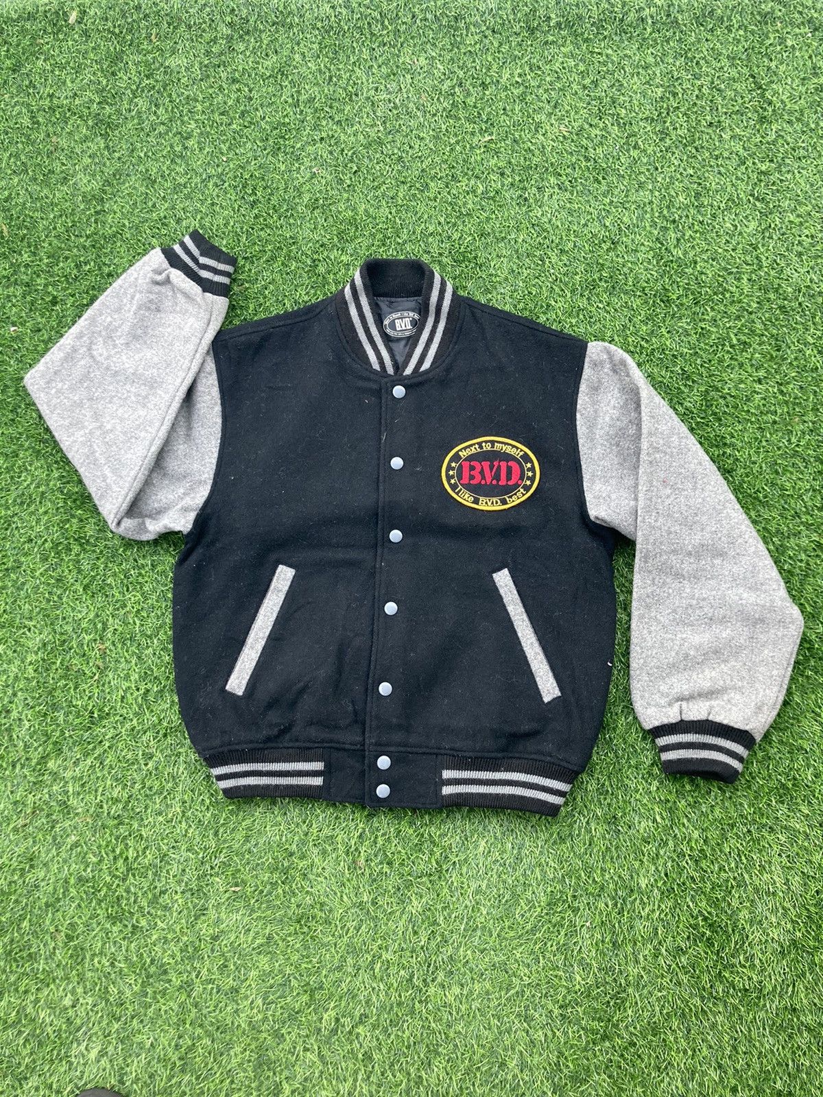 Japanese Brand B.V.D WOOL VARSITY JACKET Size US S / EU 44-46 / 1 - 1 Thumbnail