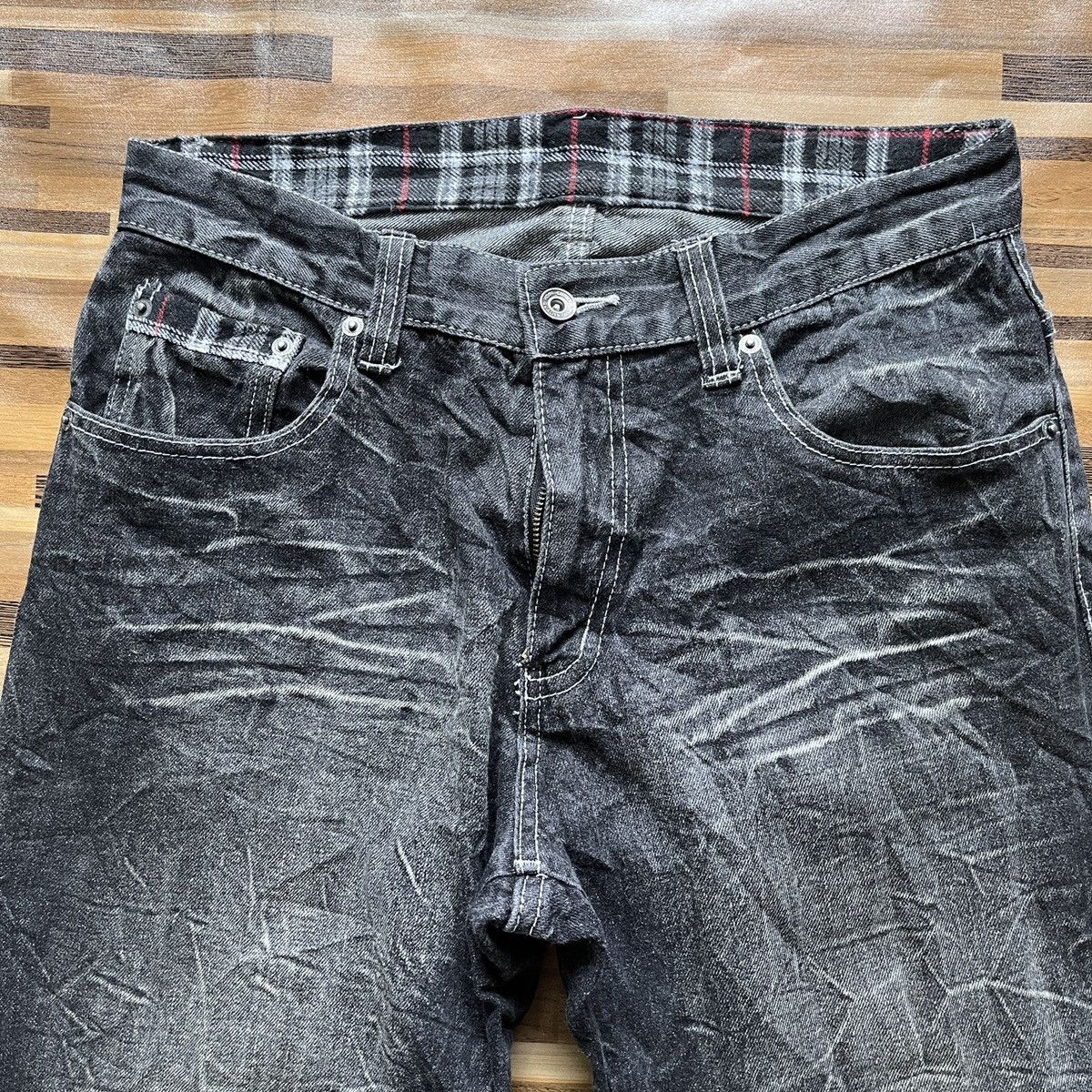 Japanese Brand × Seditionaries Seditionaries Japanese Denim Straight Cut Printed Back Size US 32 / EU 48 - 4 Thumbnail