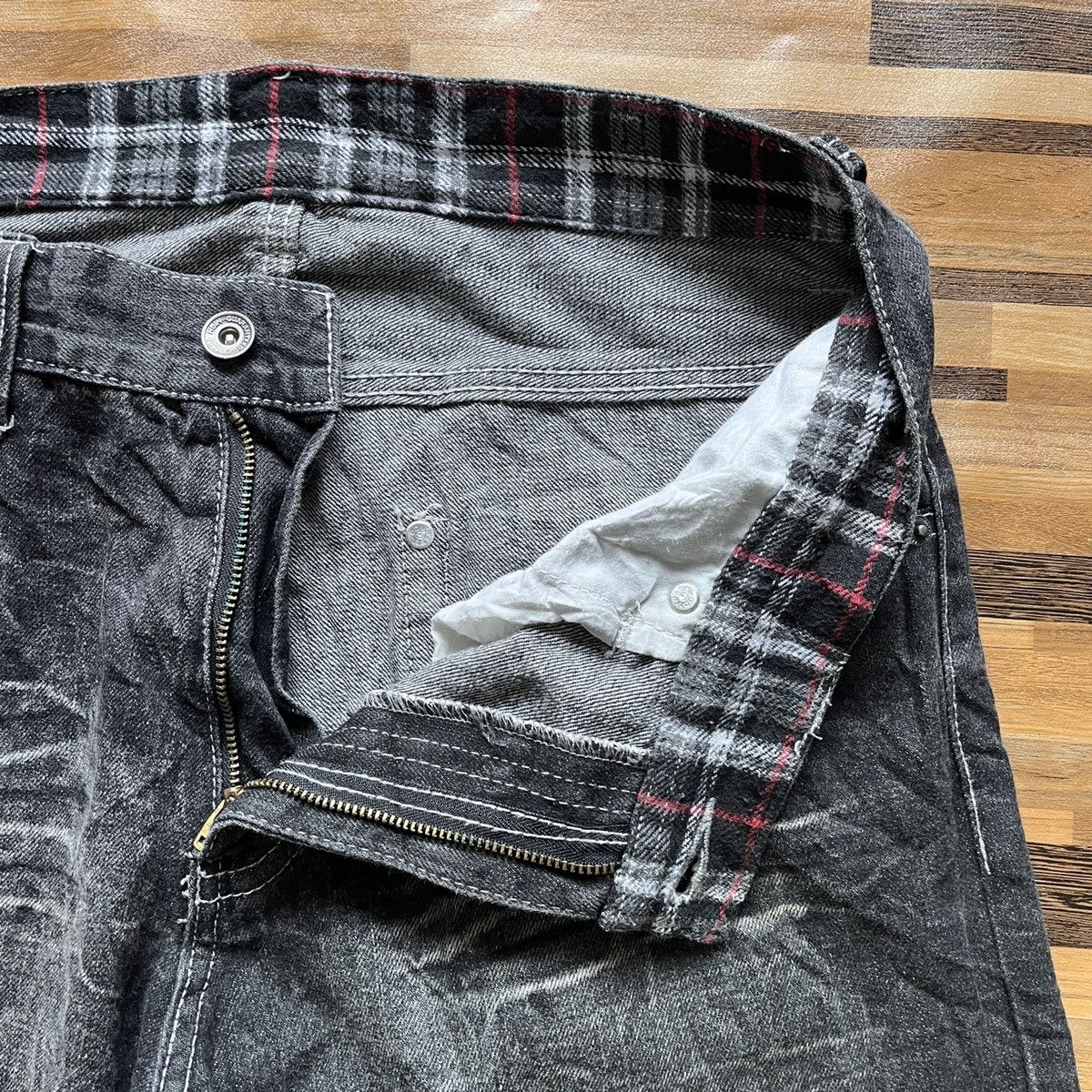 Japanese Brand × Seditionaries Seditionaries Japanese Denim Straight Cut Printed Back Size US 32 / EU 48 - 7 Thumbnail