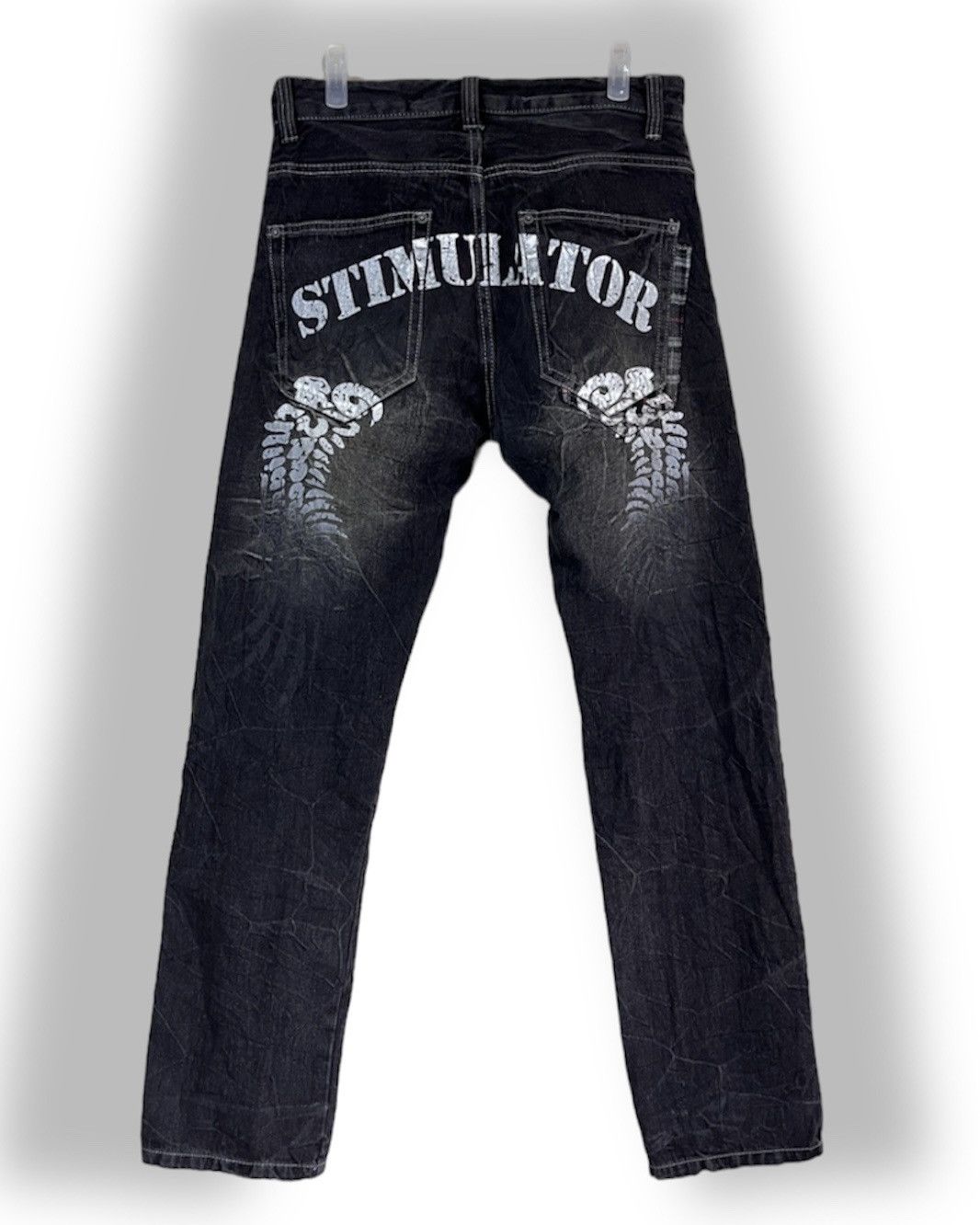 Japanese Brand × Seditionaries Seditionaries Japanese Denim Straight Cut Printed Back Size US 32 / EU 48 - 1 Thumbnail