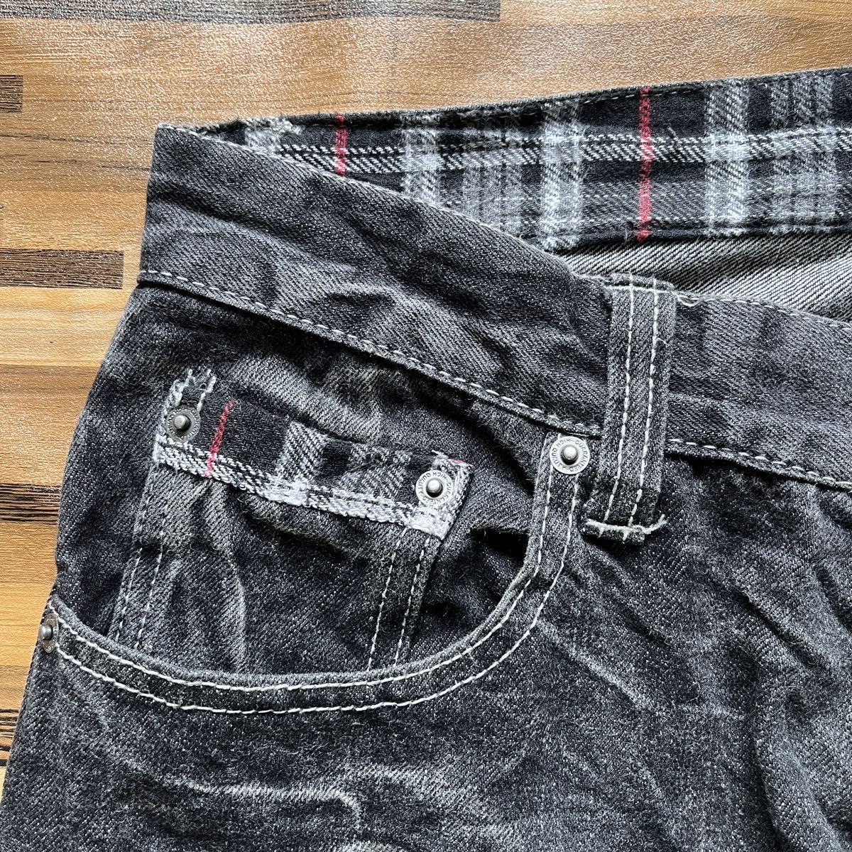 Japanese Brand × Seditionaries Seditionaries Japanese Denim Straight Cut Printed Back Size US 32 / EU 48 - 6 Thumbnail