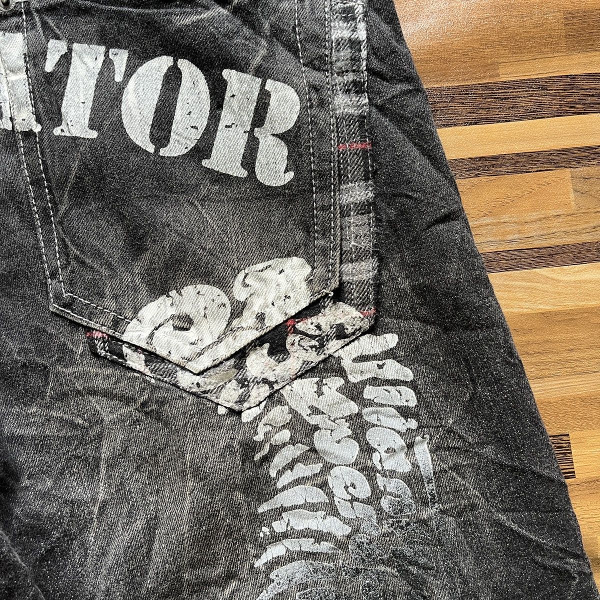 Japanese Brand × Seditionaries Seditionaries Japanese Denim Straight Cut Printed Back Size US 32 / EU 48 - 11 Thumbnail