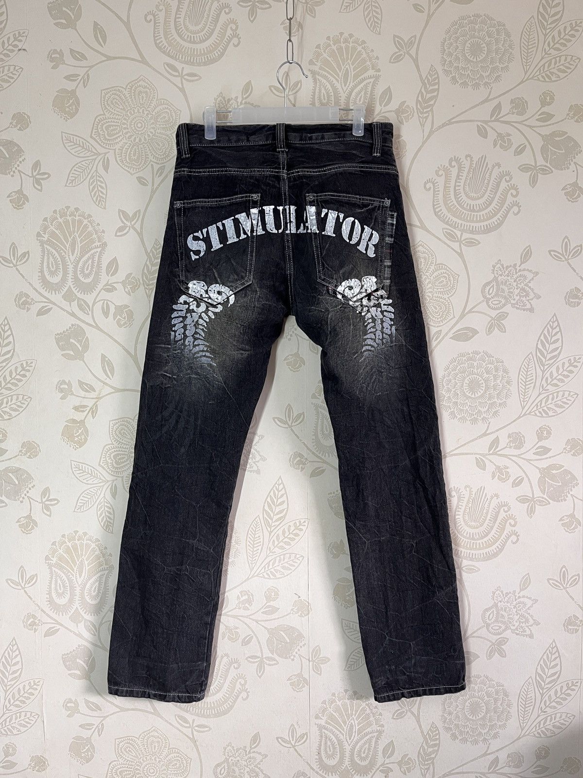 Japanese Brand × Seditionaries Seditionaries Japanese Denim Straight Cut Printed Back Size US 32 / EU 48 - 16 Thumbnail