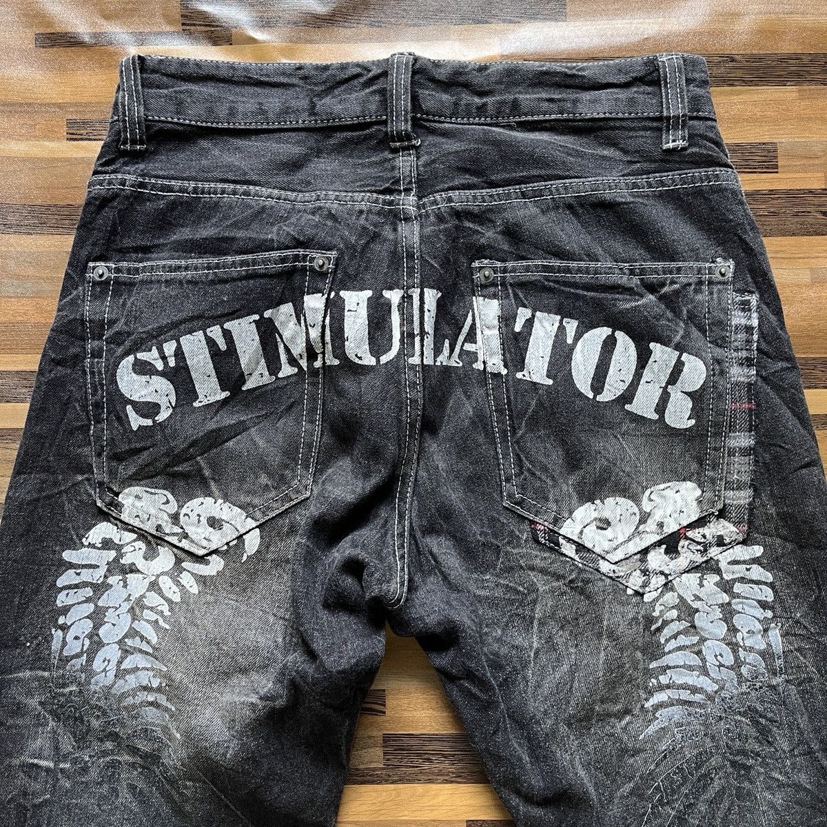 Japanese Brand × Seditionaries Seditionaries Japanese Denim Straight Cut Printed Back Size US 32 / EU 48 - 13 Thumbnail
