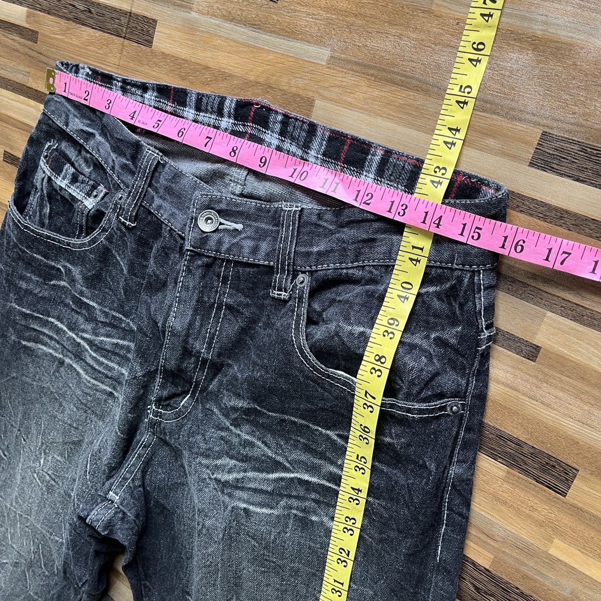 Japanese Brand × Seditionaries Seditionaries Japanese Denim Straight Cut Printed Back Size US 32 / EU 48 - 2 Thumbnail