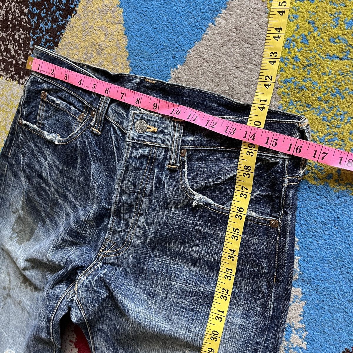 Eternal × Japanese Brand Stone Wash ETERNAL Distressed Denim Made In Japan Size US 32 / EU 48 - 2 Thumbnail