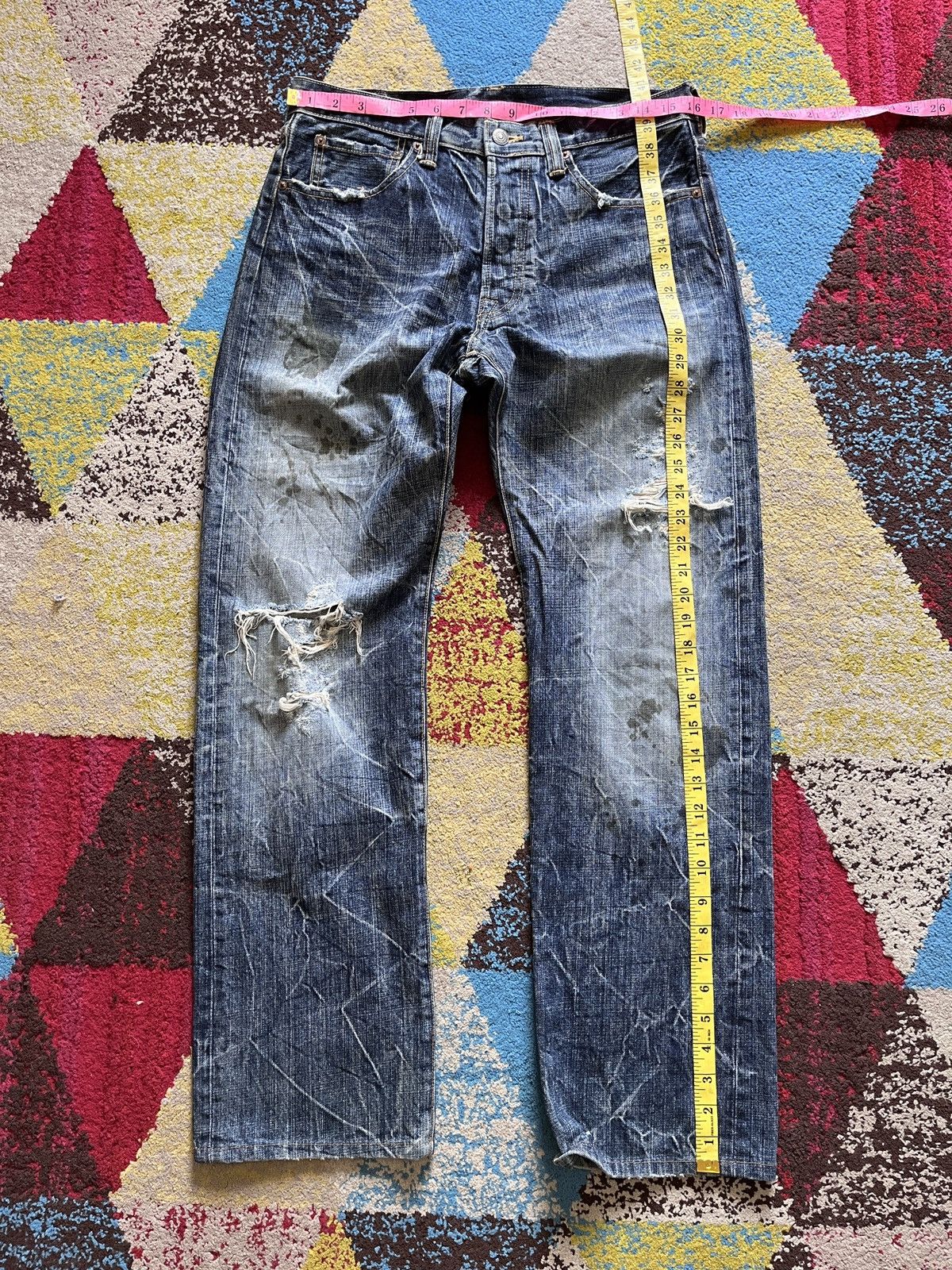 Eternal × Japanese Brand Stone Wash ETERNAL Distressed Denim Made In Japan Size US 32 / EU 48 - 3 Thumbnail